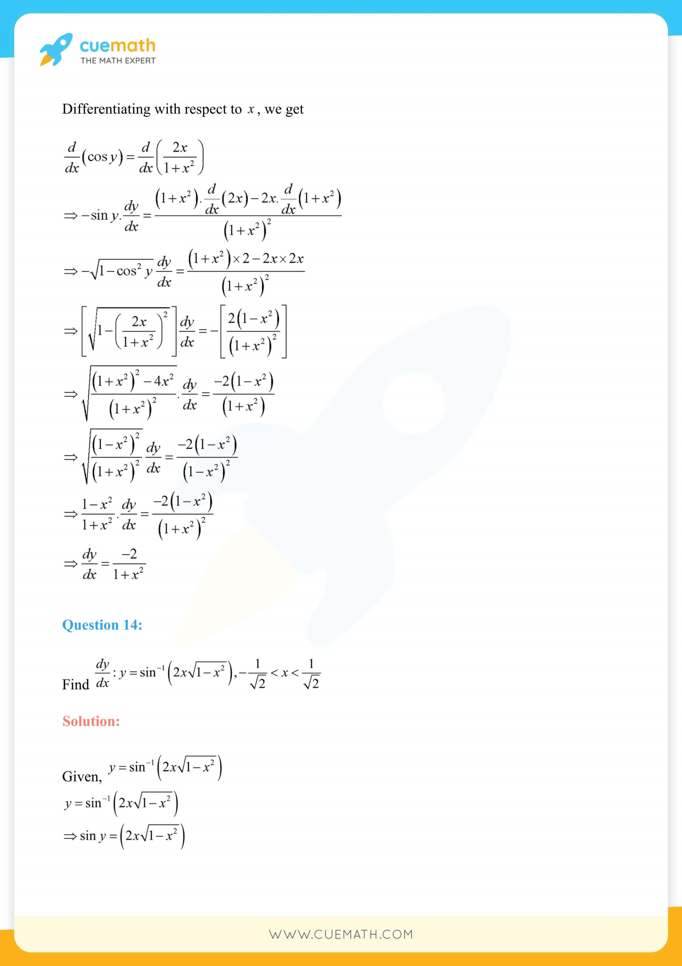 NCERT Solutions Class 12 Maths Chapter 5 Ex 5.3 57
