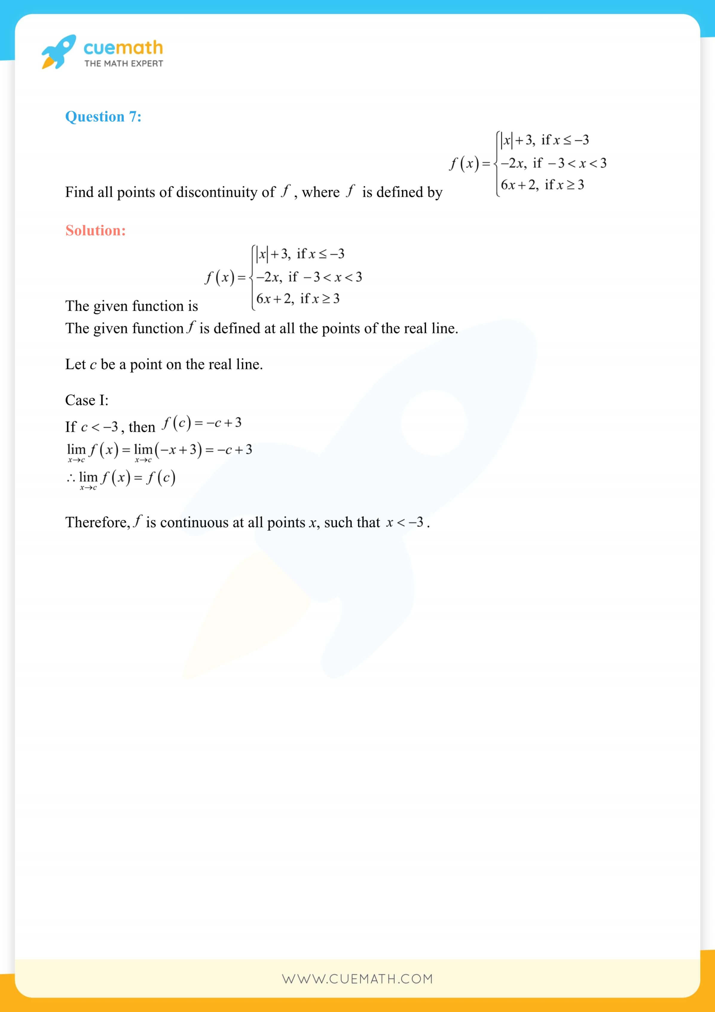 NCERT Solutions Class 12 Maths Chapter 5 Ex 5.1 6