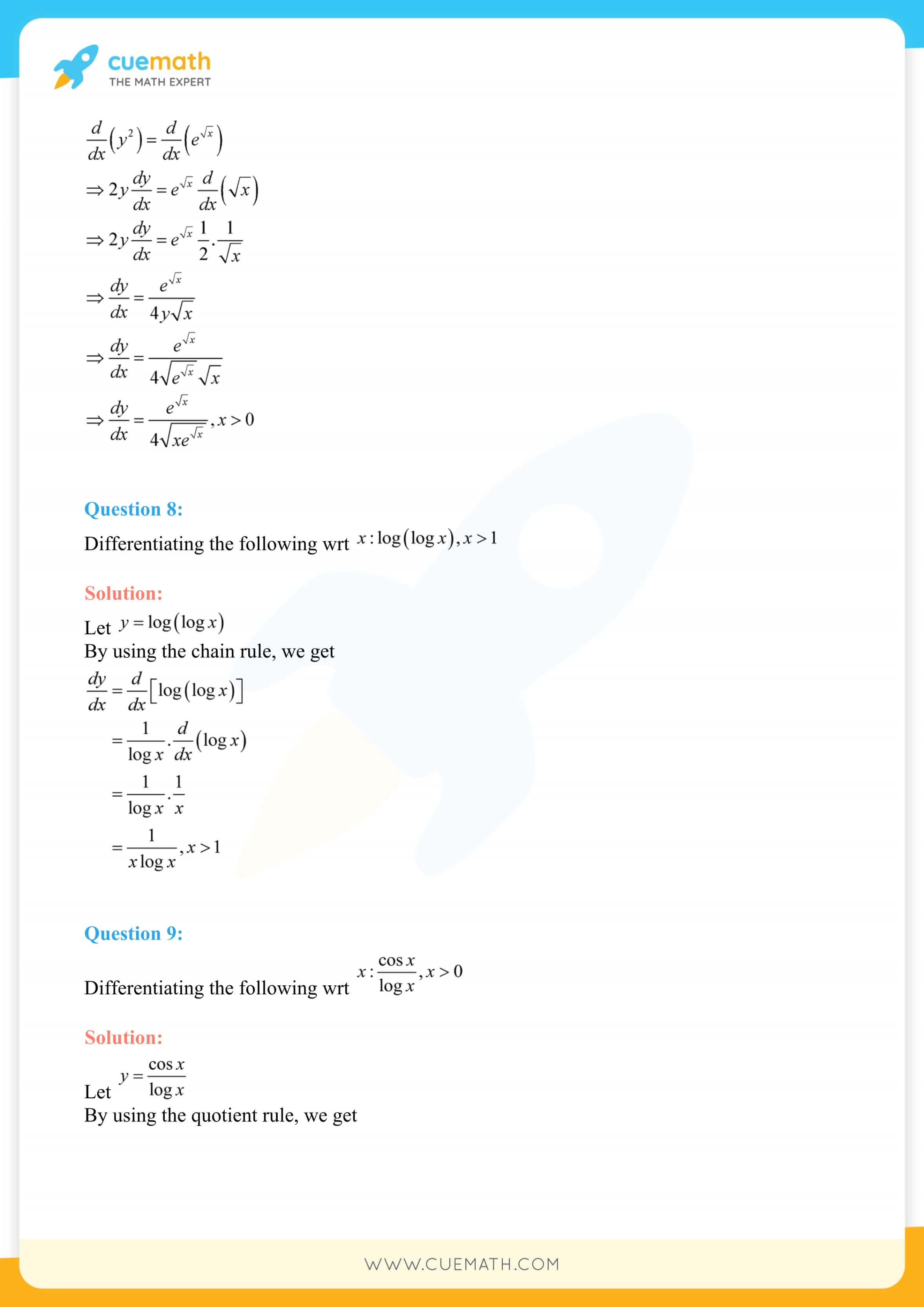 NCERT Solutions Class 12 Maths Chapter 5 63