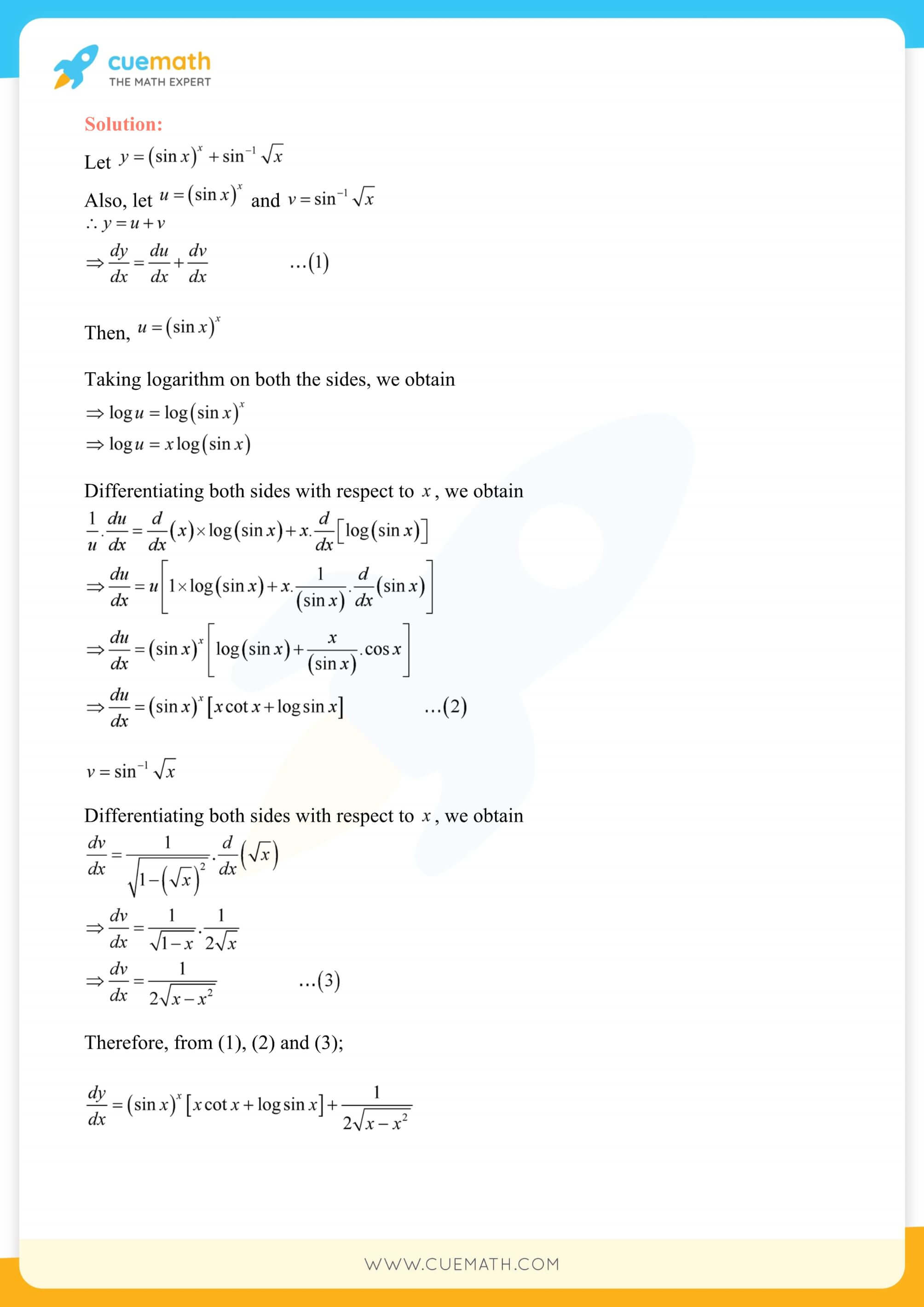 NCERT Solutions Class 12 Maths Chapter 5 Ex 5.5 72