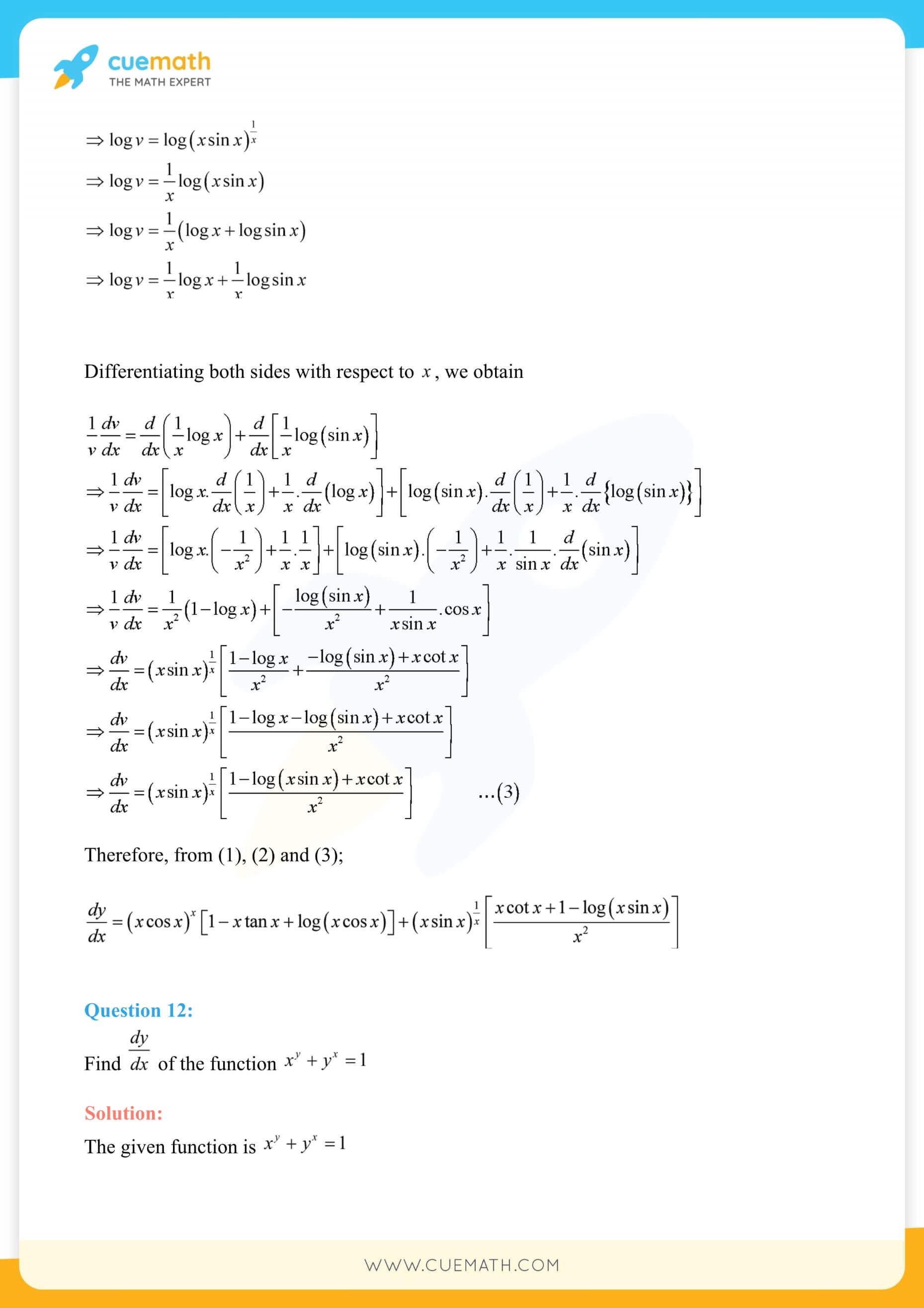 NCERT Solutions Class 12 Maths Chapter 5 Ex 5.5 77
