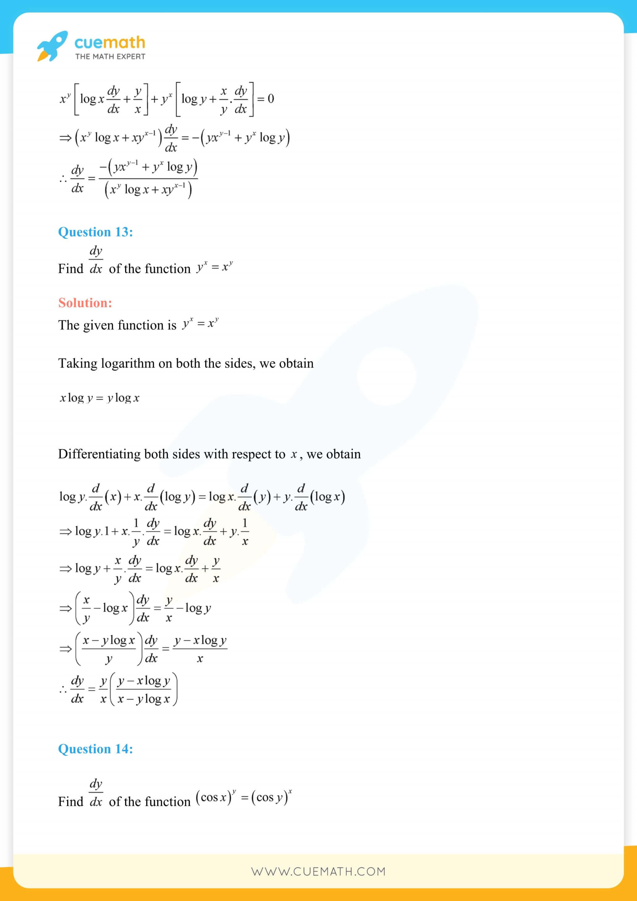 NCERT Solutions Class 12 Maths Chapter 5 Ex 5.5 79