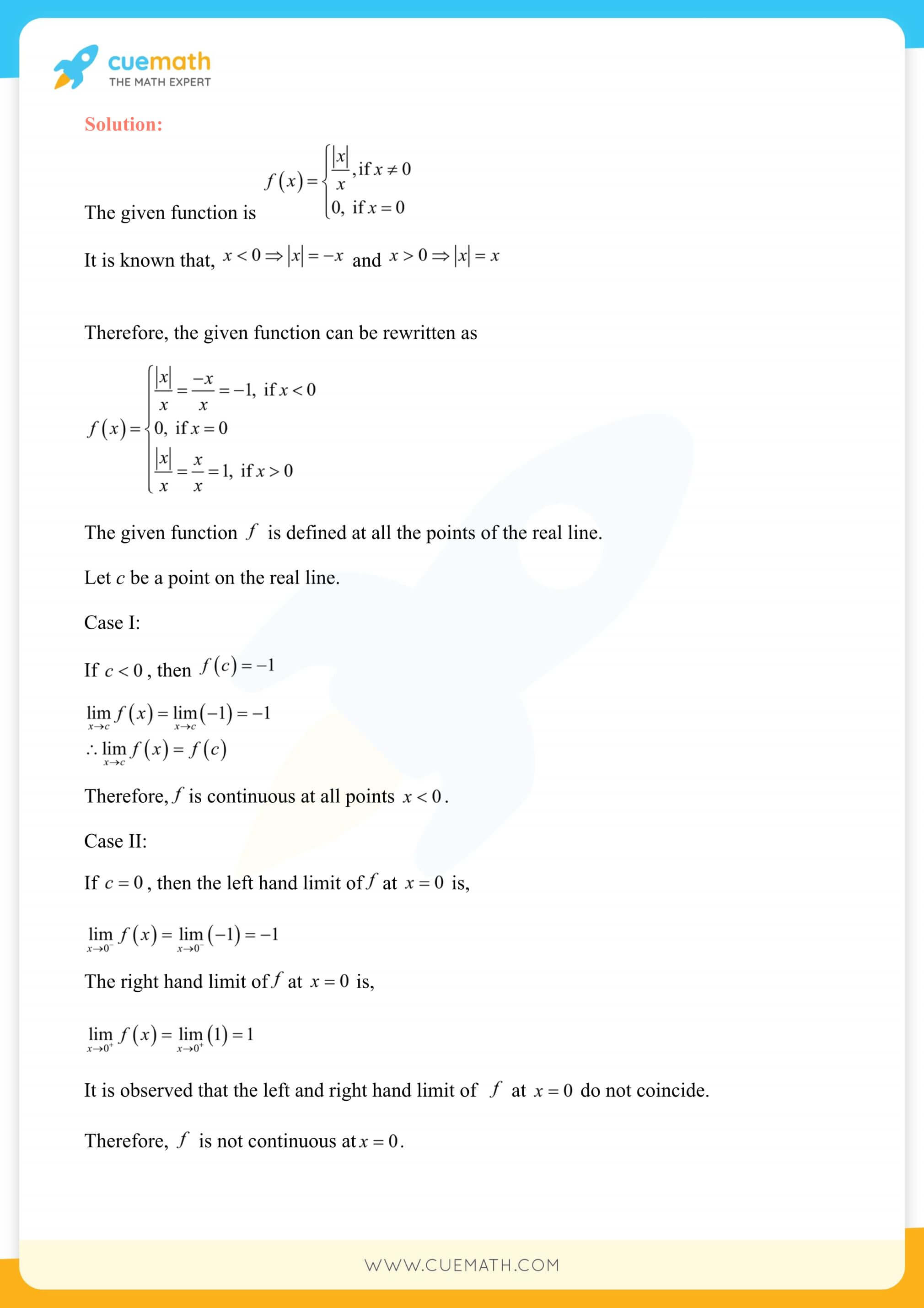 NCERT Solutions Class 12 Maths Chapter 5 Ex 5.1 8