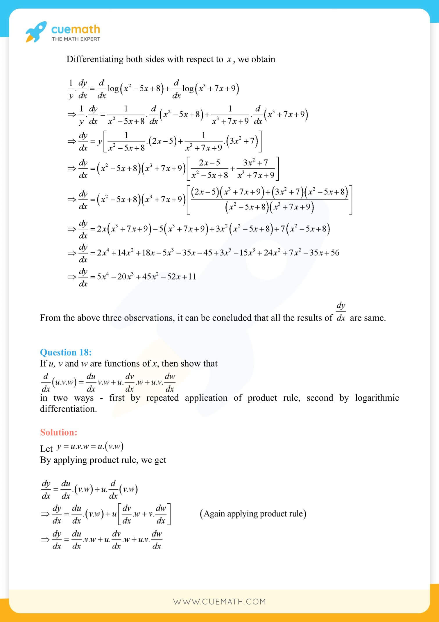 NCERT Solutions Class 12 Maths Chapter 5 Ex 5.5 84