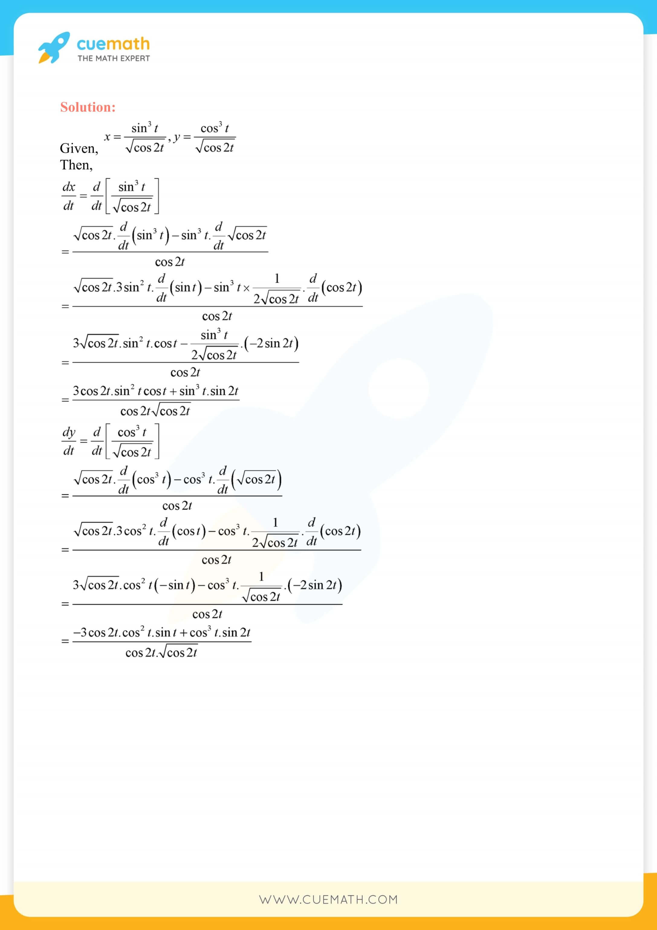 NCERT Solutions Class 12 Maths Chapter 5 Ex 5.6 89