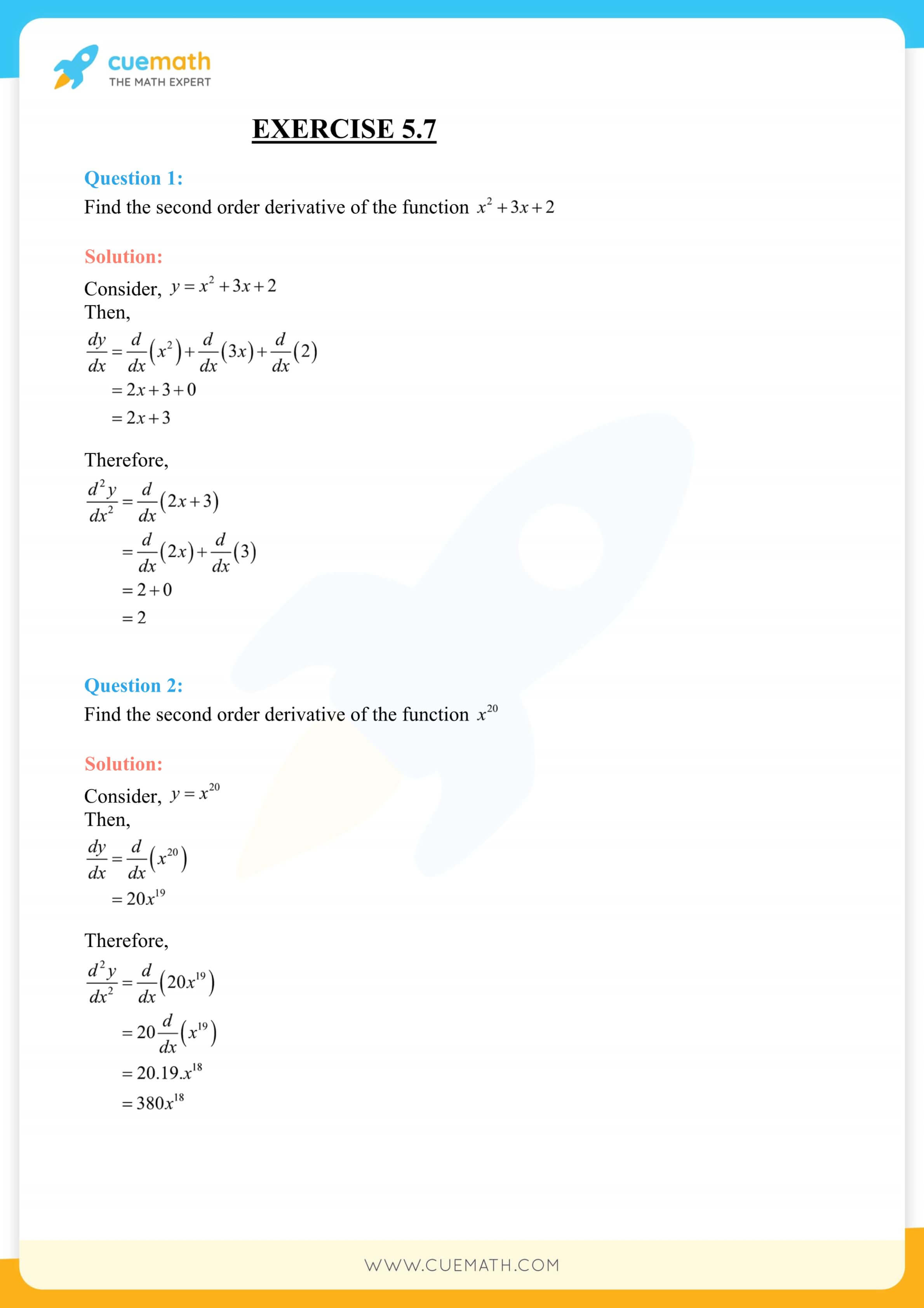 NCERT Solutions Class 12 Maths Chapter 5 Ex 5.7 95