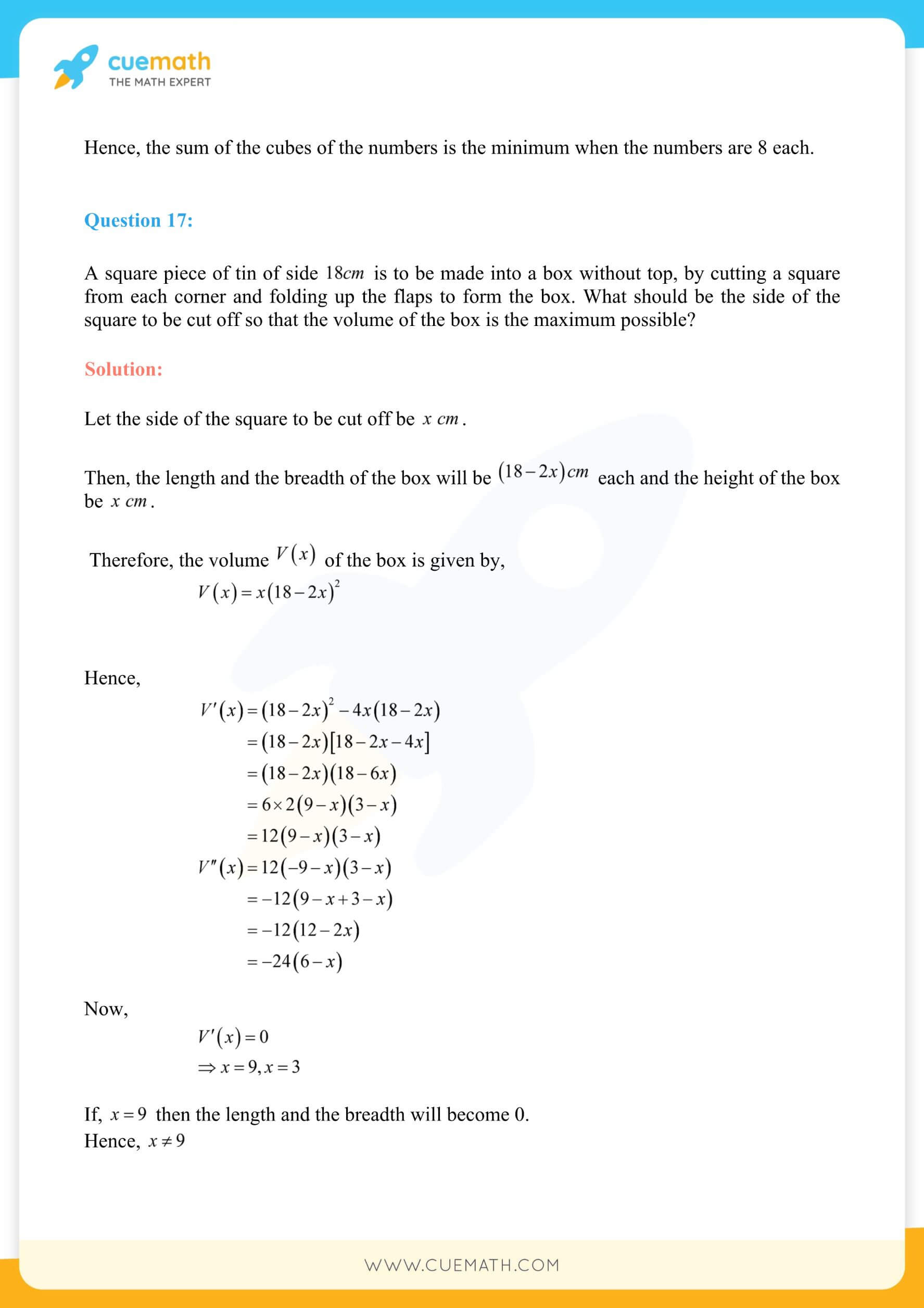 NCERT Solutions Class 12 Maths Chapter 6 109