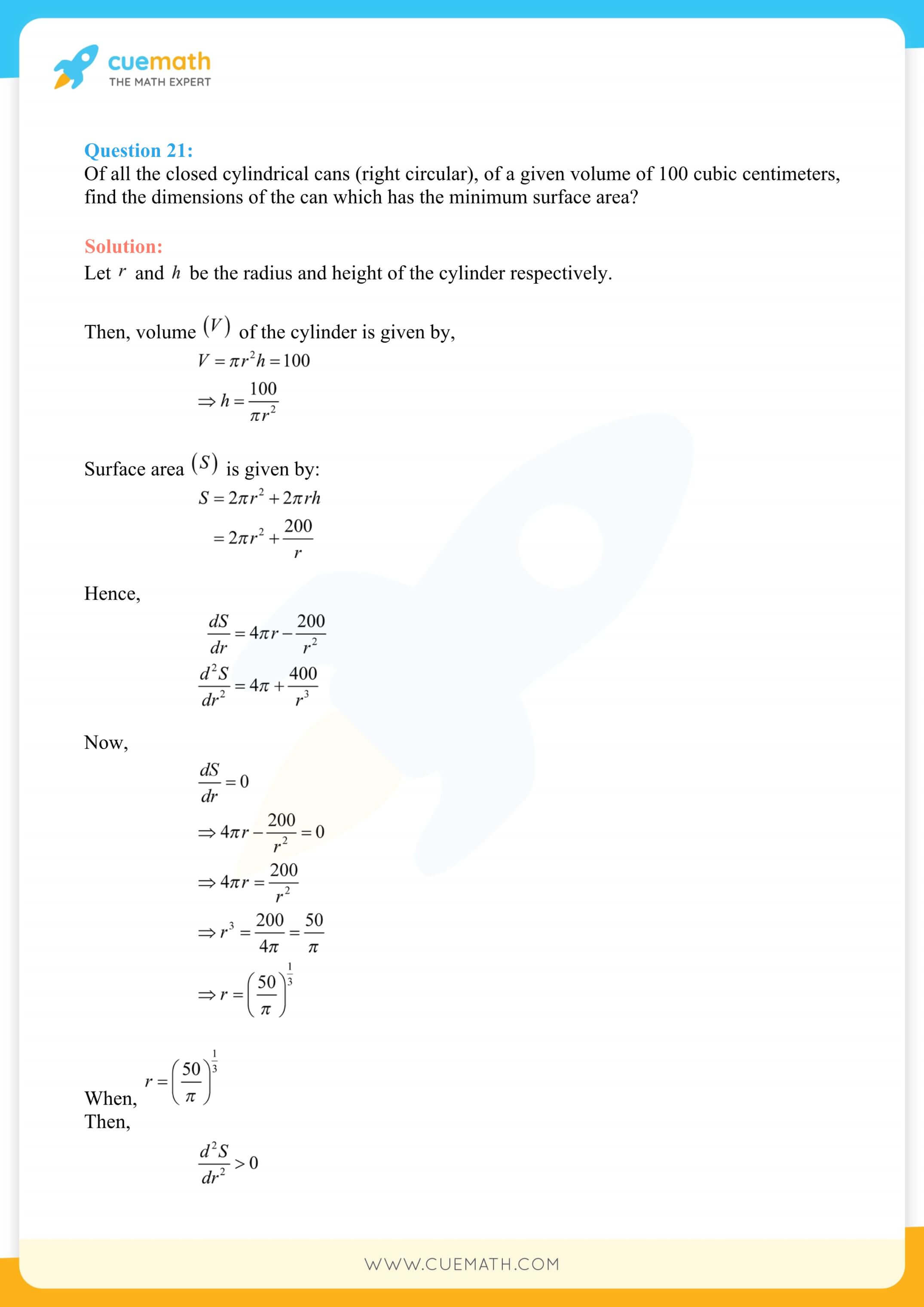 NCERT Solutions Class 12 Maths Chapter 6 Exercise 6.5 115