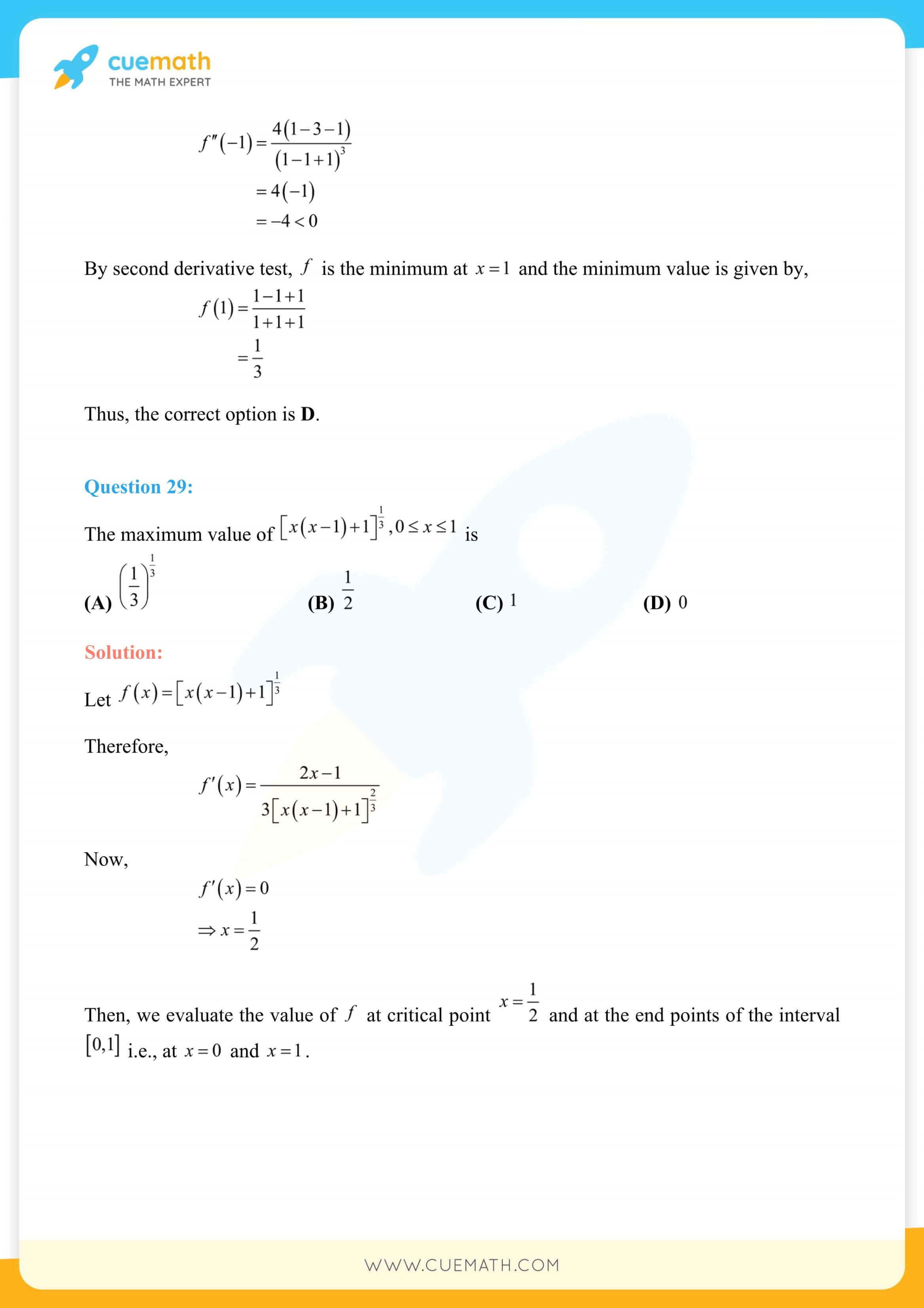 NCERT Solutions Class 12 Maths Chapter 6 Exercise 6.5 130