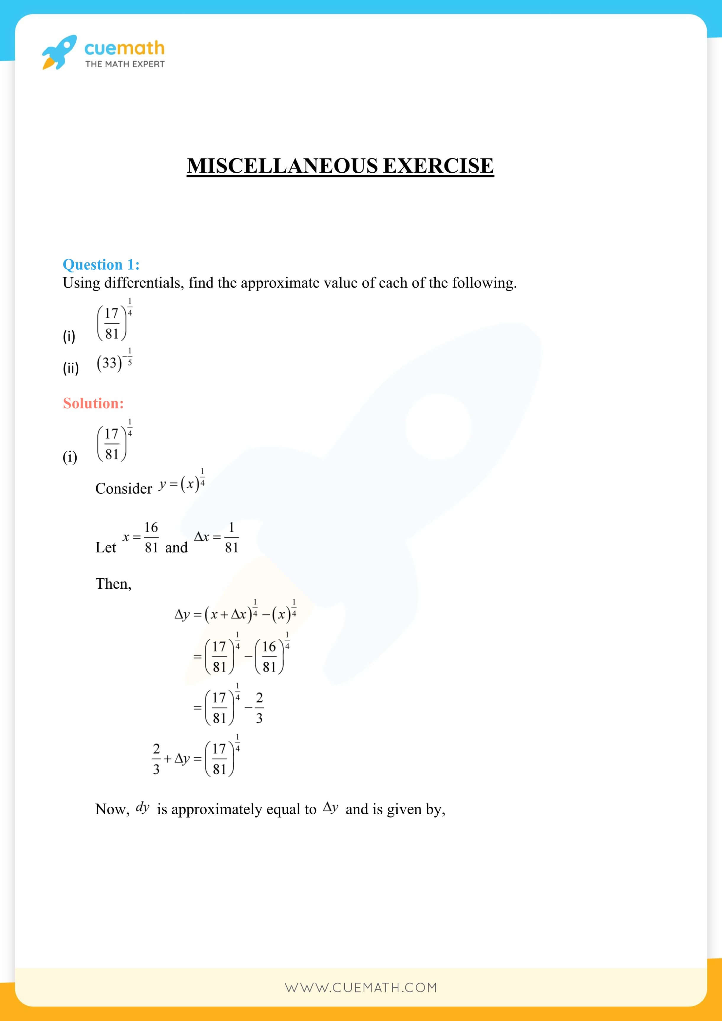 NCERT Solutions Class 12 Maths Chapter 6 Miscellaneous Exercise Exercise 6.6 132