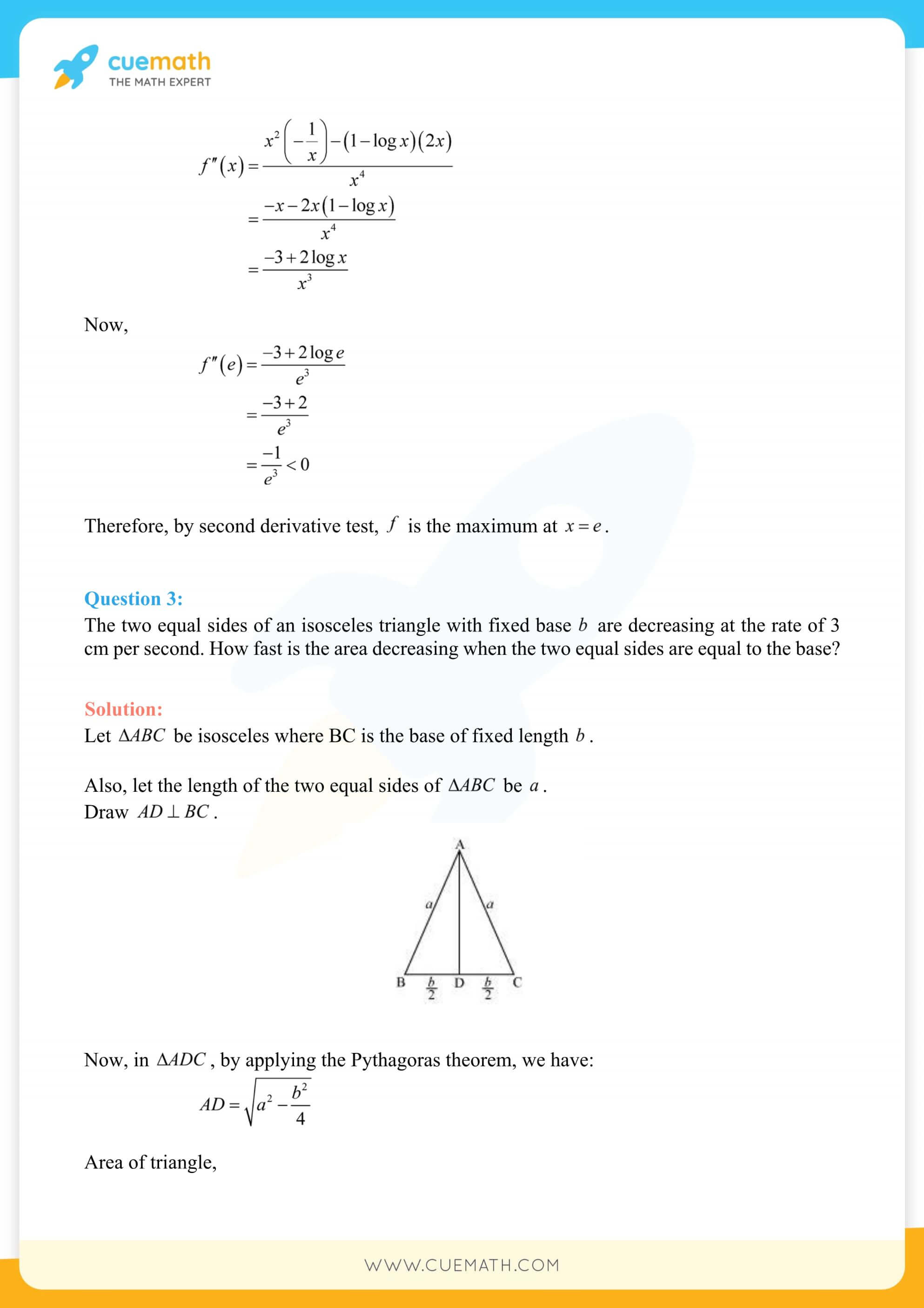 NCERT Solutions Class 12 Maths Chapter 6 Miscellaneous Exercise Exercise 6.6 135