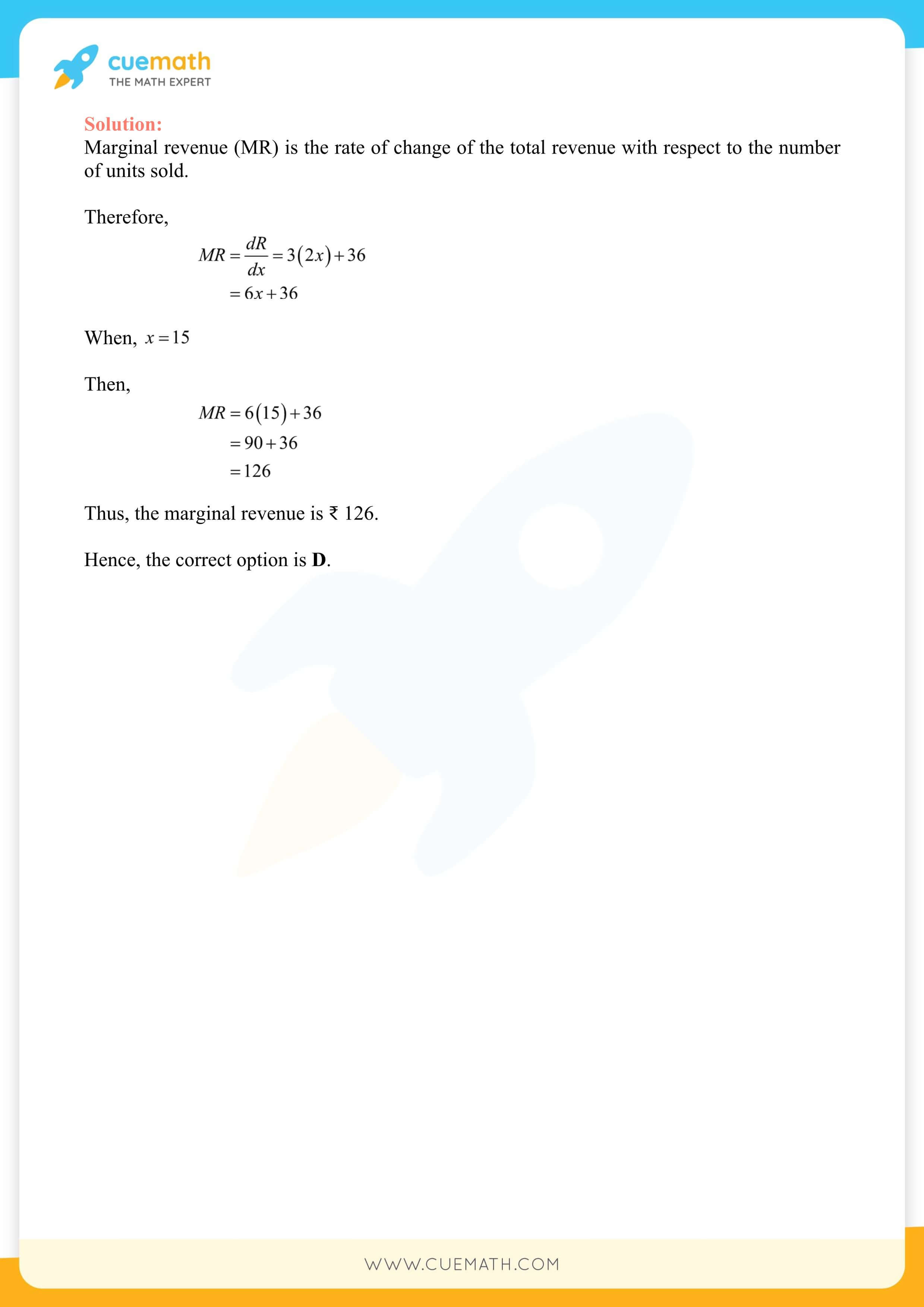 NCERT Solutions Class 12 Maths Chapter 6 Exercise 6.1 14