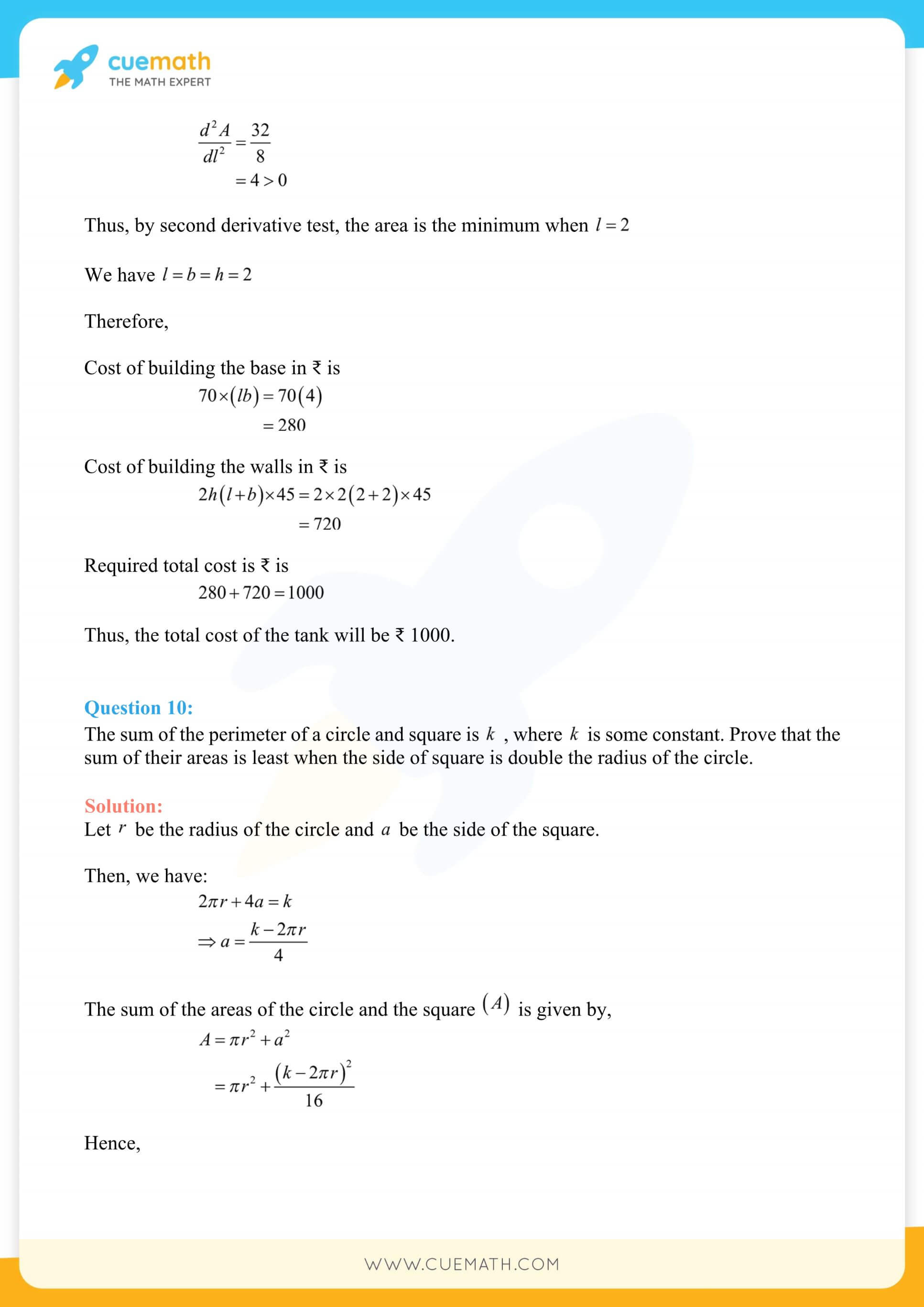NCERT Solutions Class 12 Maths Chapter 6 Miscellaneous Exercise Exercise 6.6 145
