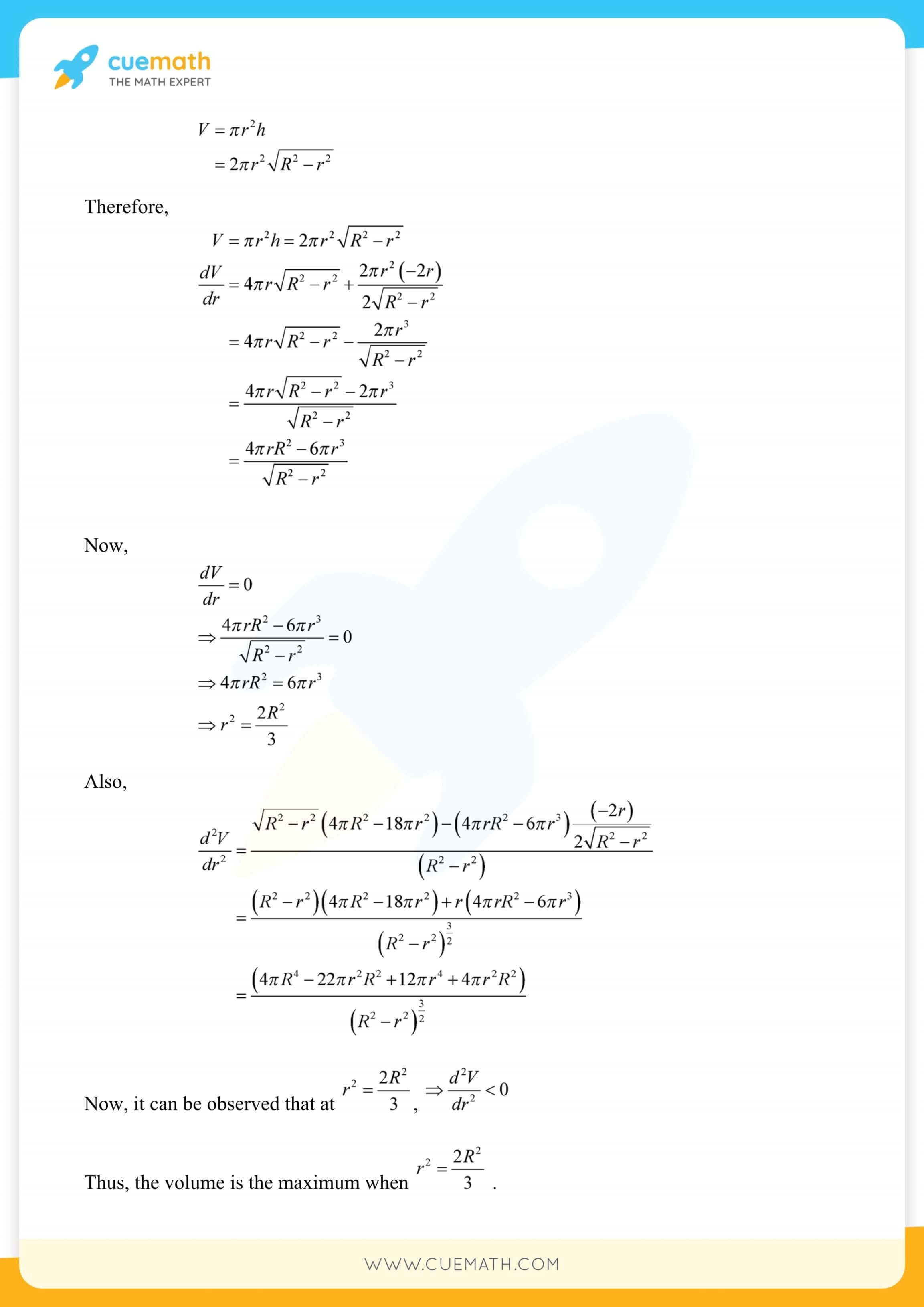 NCERT Solutions Class 12 Maths Chapter 6 Miscellaneous Exercise Exercise 6.6 157