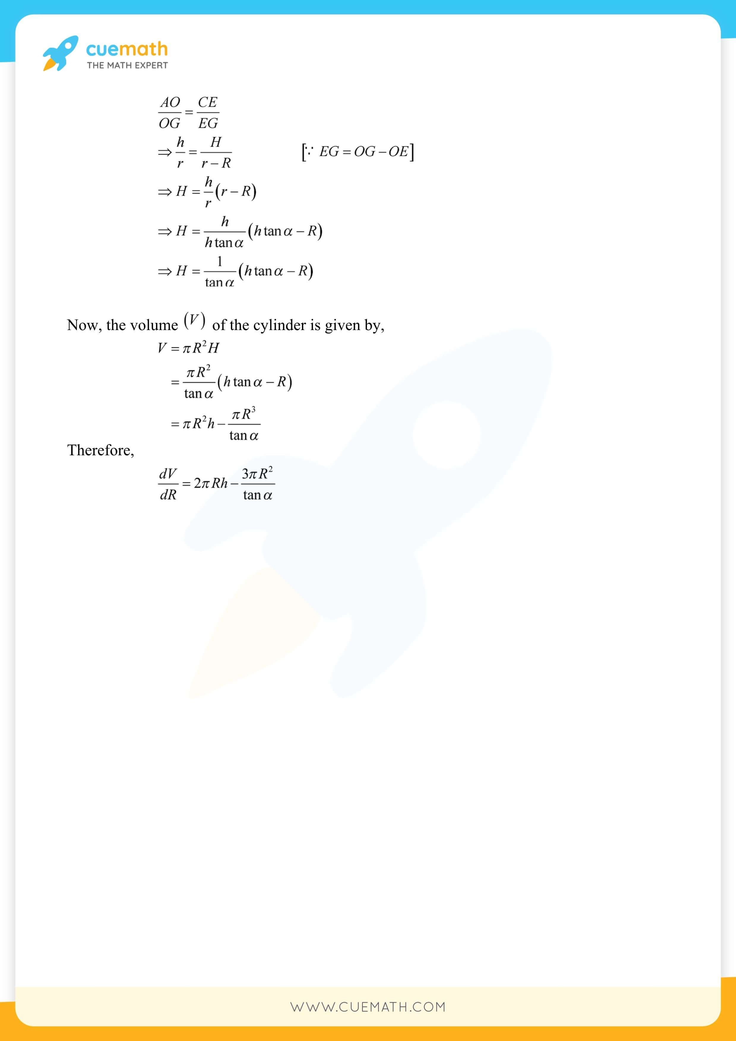 NCERT Solutions Class 12 Maths Chapter 6 Miscellaneous Exercise Exercise 6.6 159