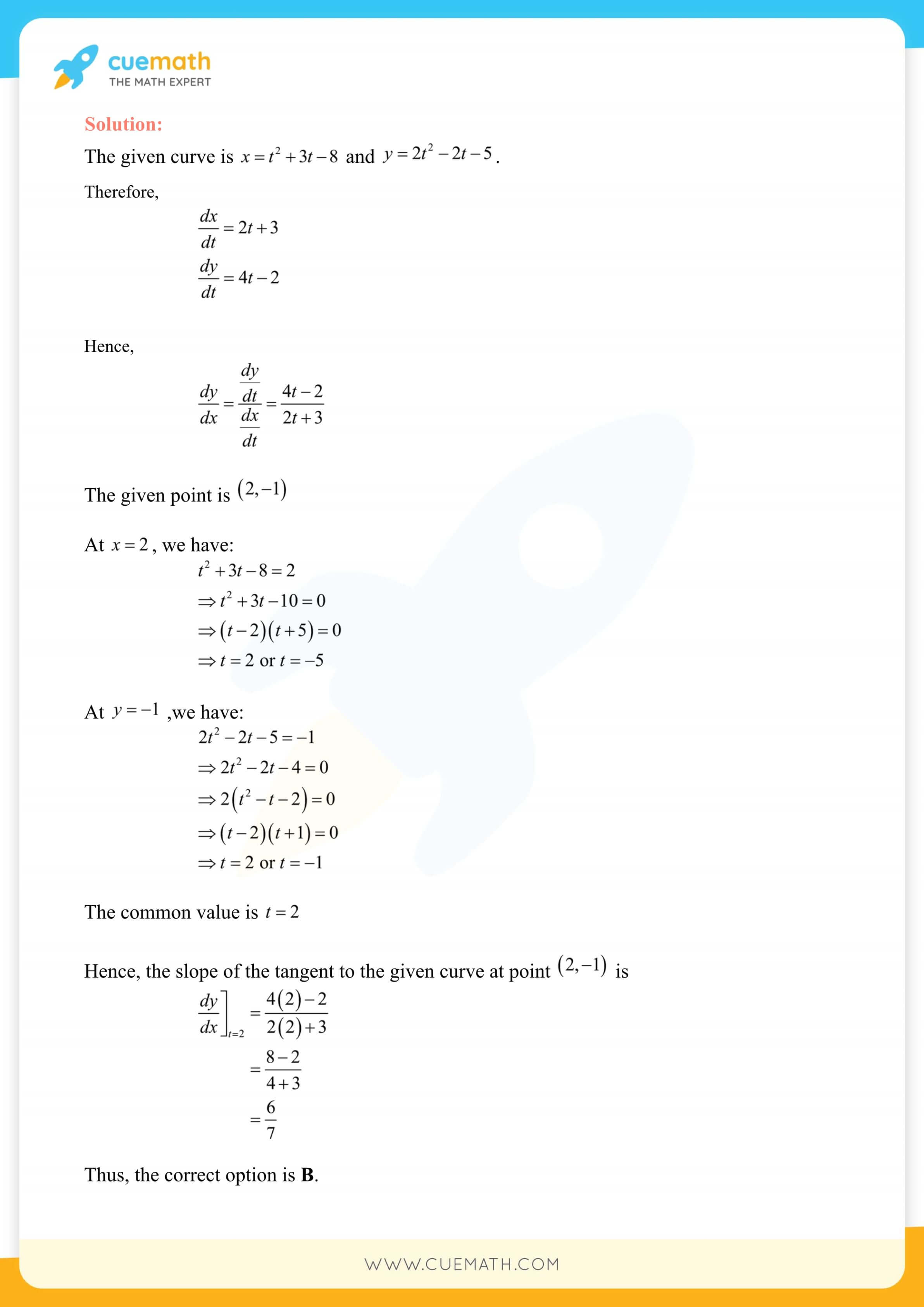 NCERT Solutions Class 12 Maths Chapter 6 Miscellaneous Exercise Exercise 6.6 162