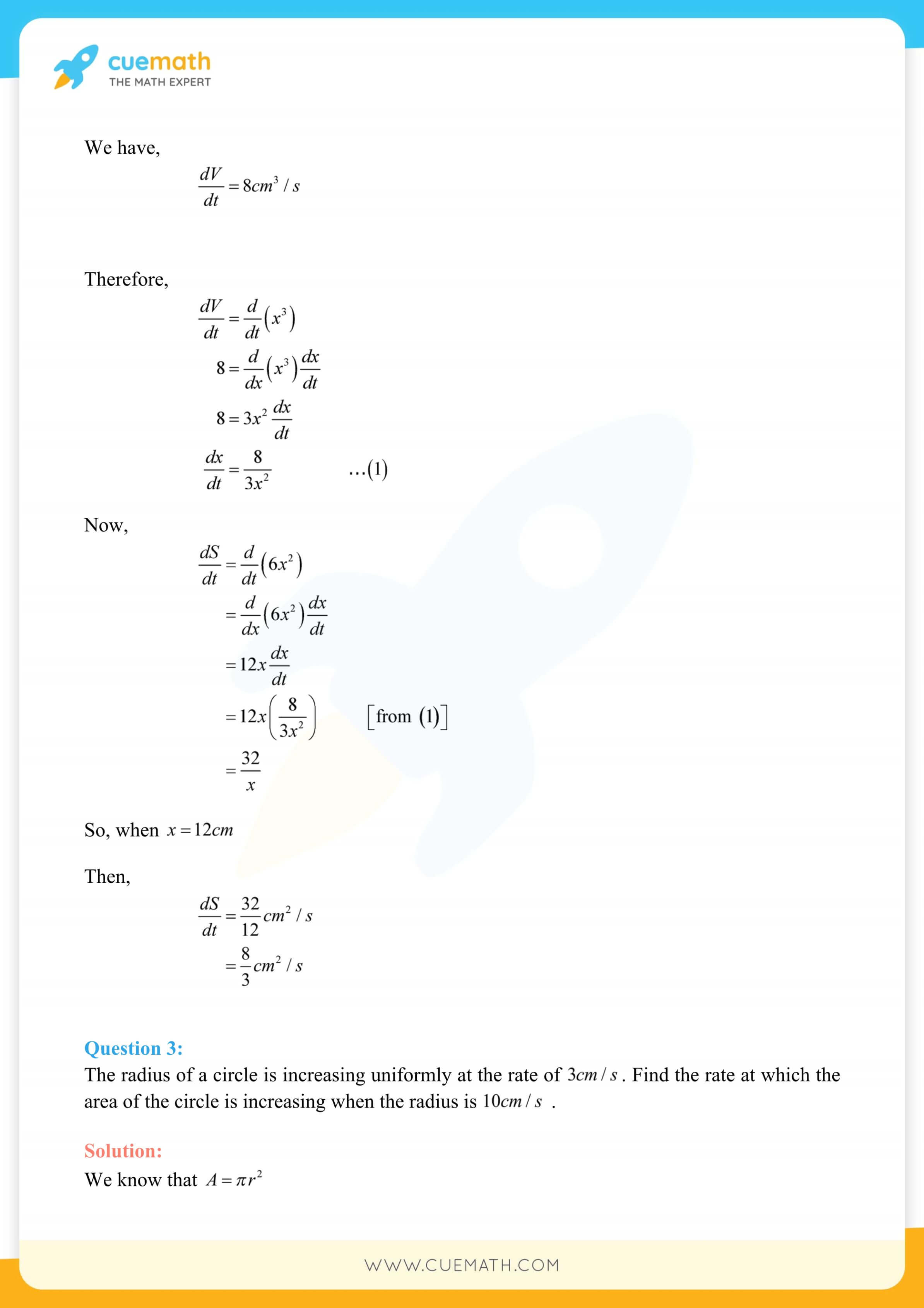 NCERT Solutions Class 12 Maths Chapter 6 Exercise 6.1 2
