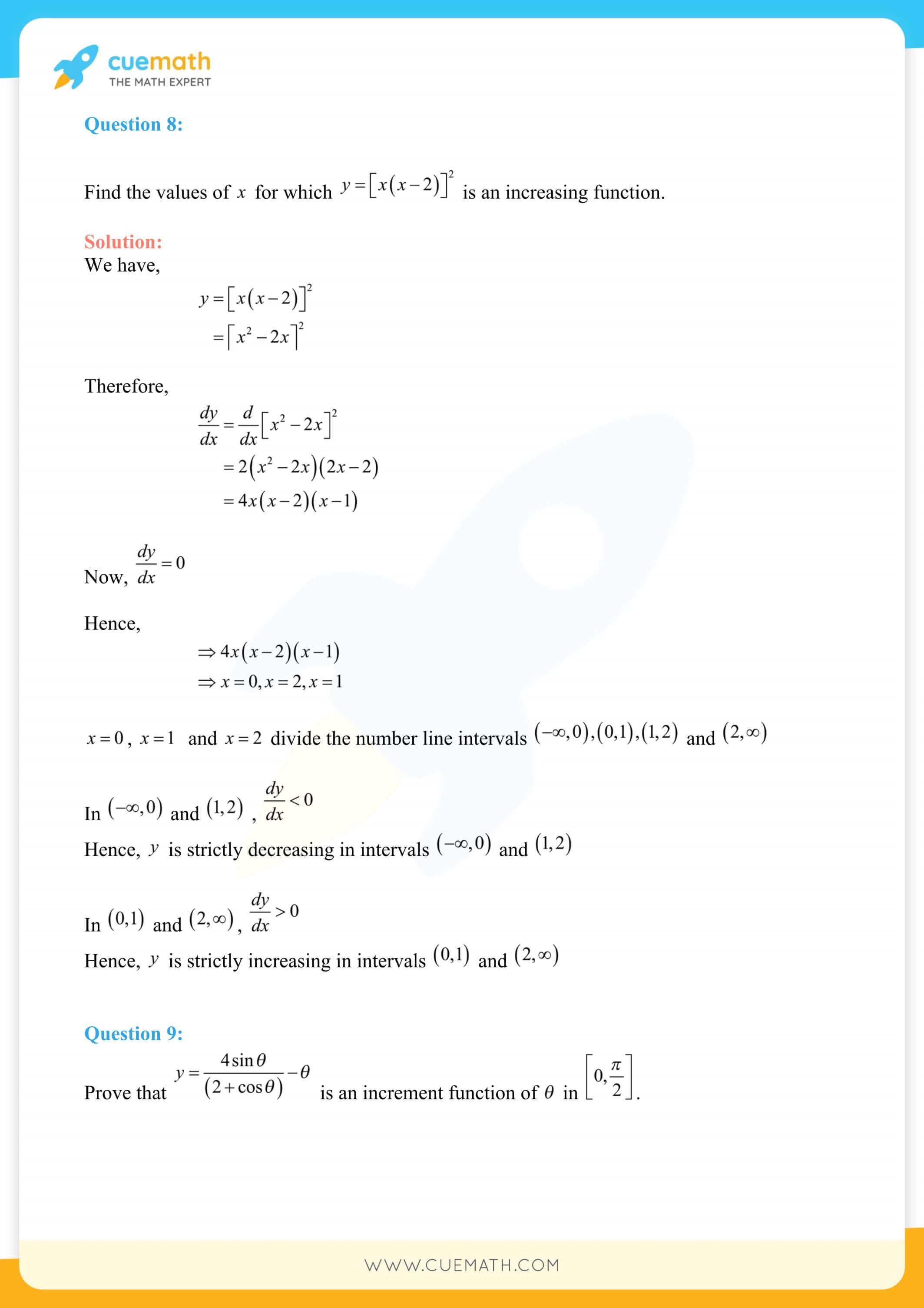 NCERT Solutions Class 12 Maths Chapter 6 Exercise 6.2 22