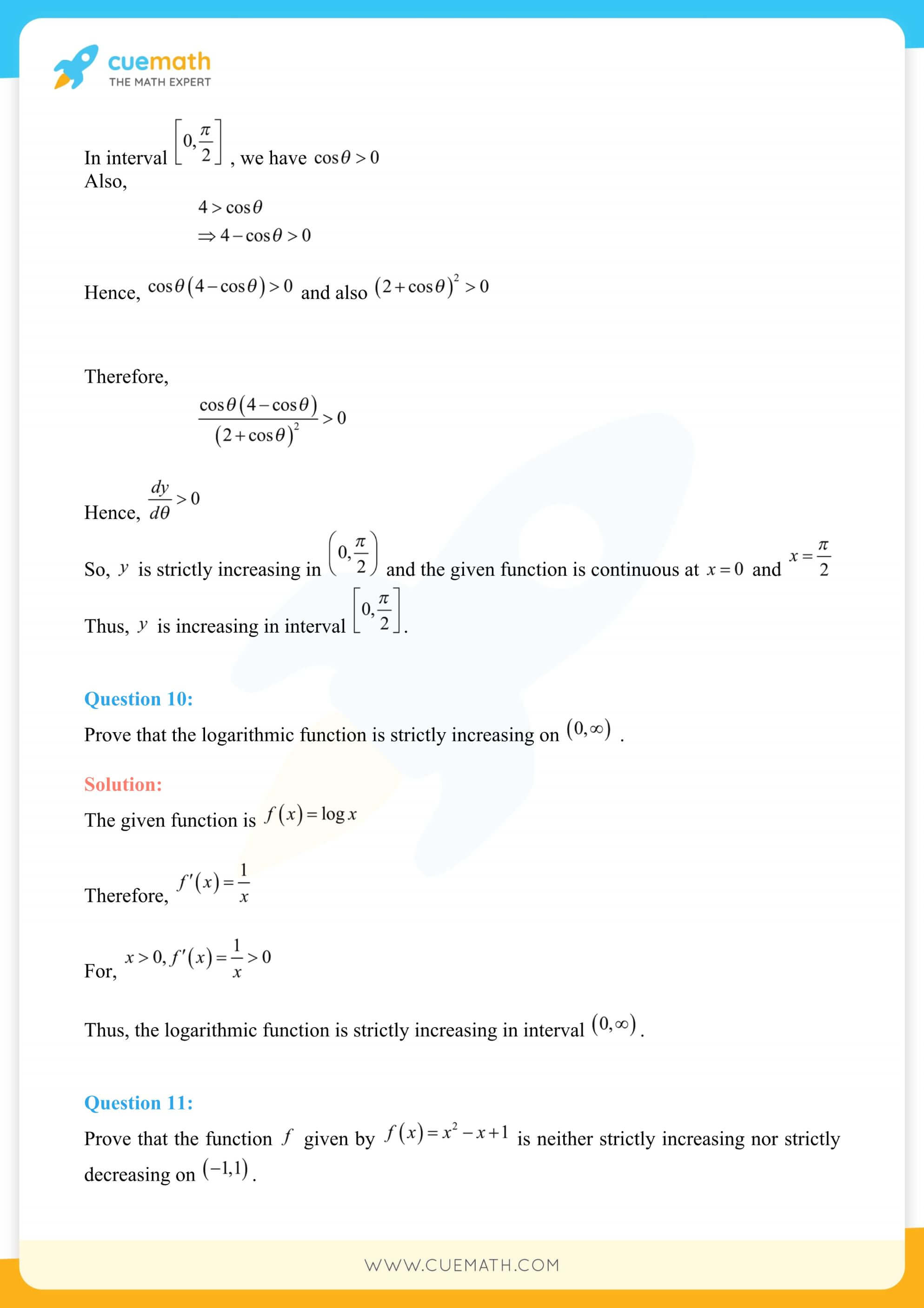 NCERT Solutions Class 12 Maths Chapter 6 Exercise 6.2 24
