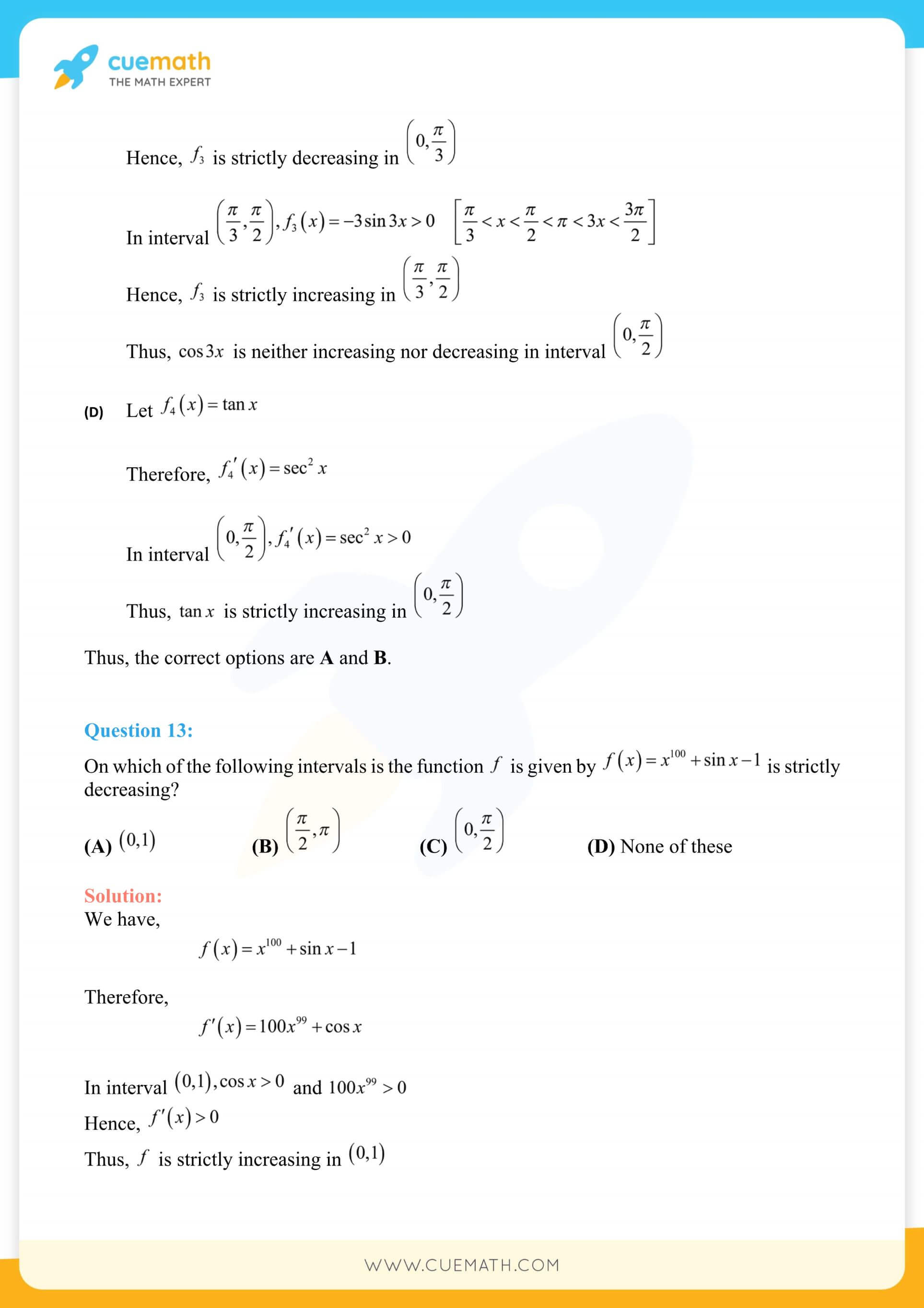 NCERT Solutions Class 12 Maths Chapter 6 Exercise 6.2 27