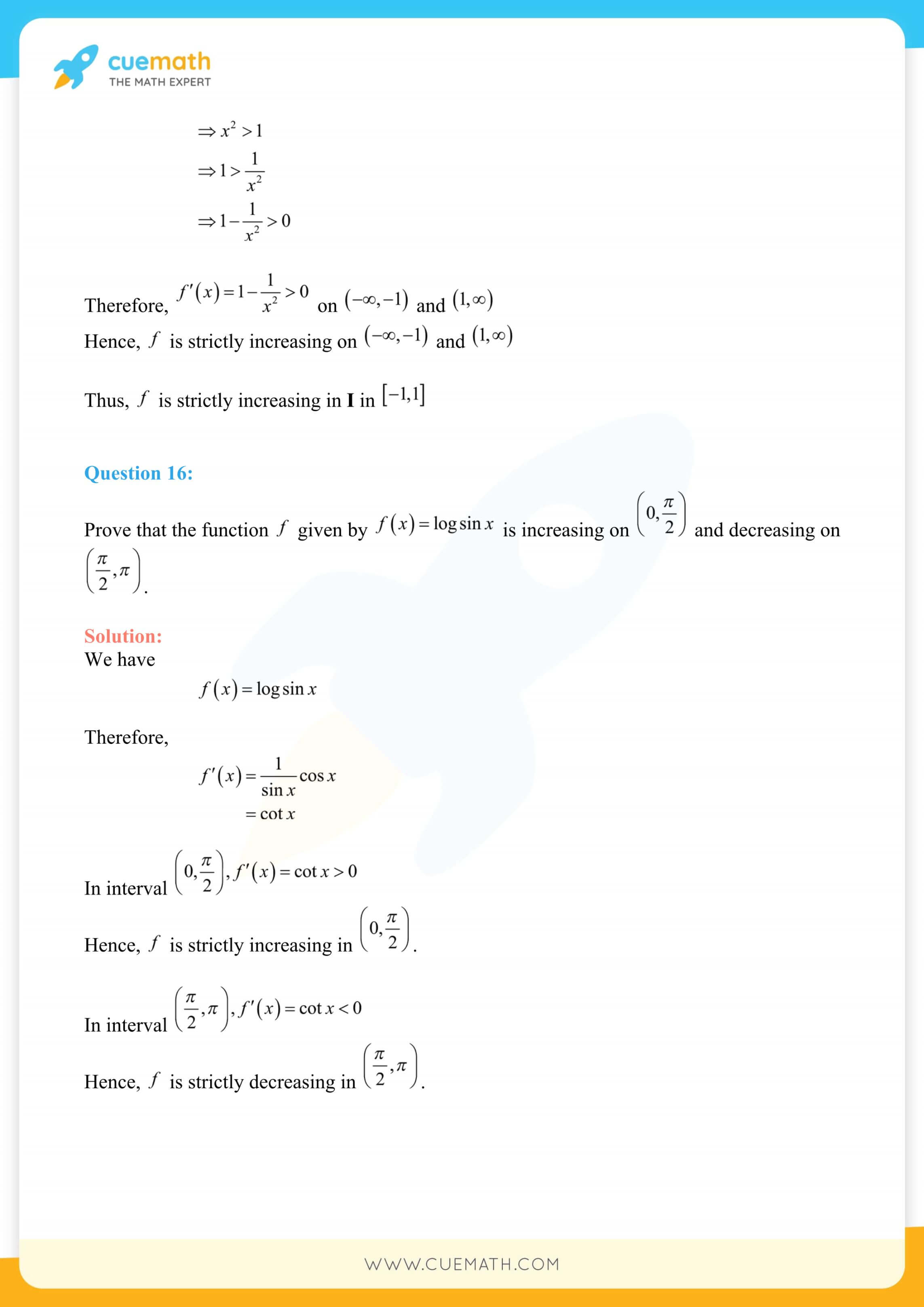NCERT Solutions Class 12 Maths Chapter 6 Exercise 6.2 30