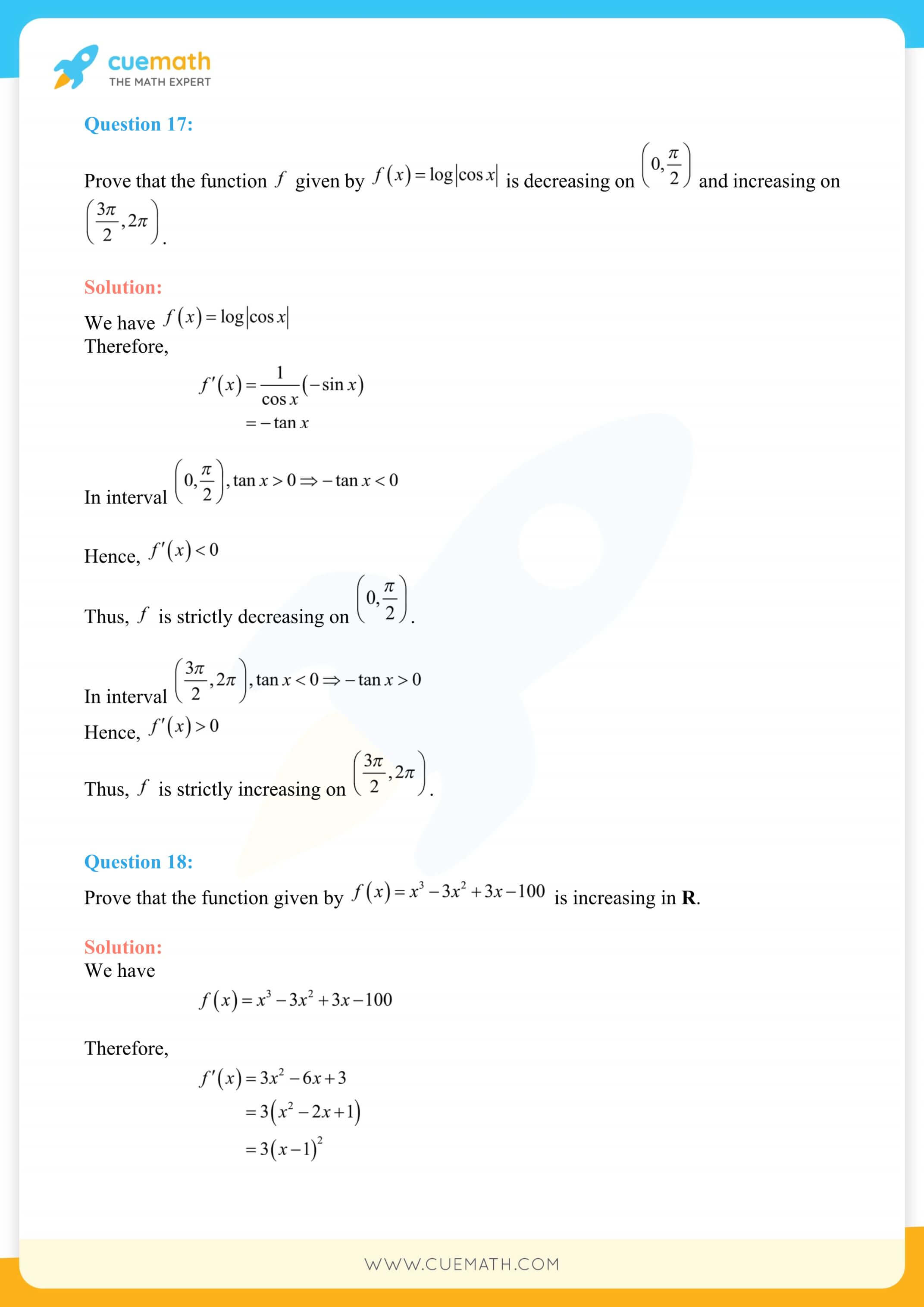 NCERT Solutions Class 12 Maths Chapter 6 31