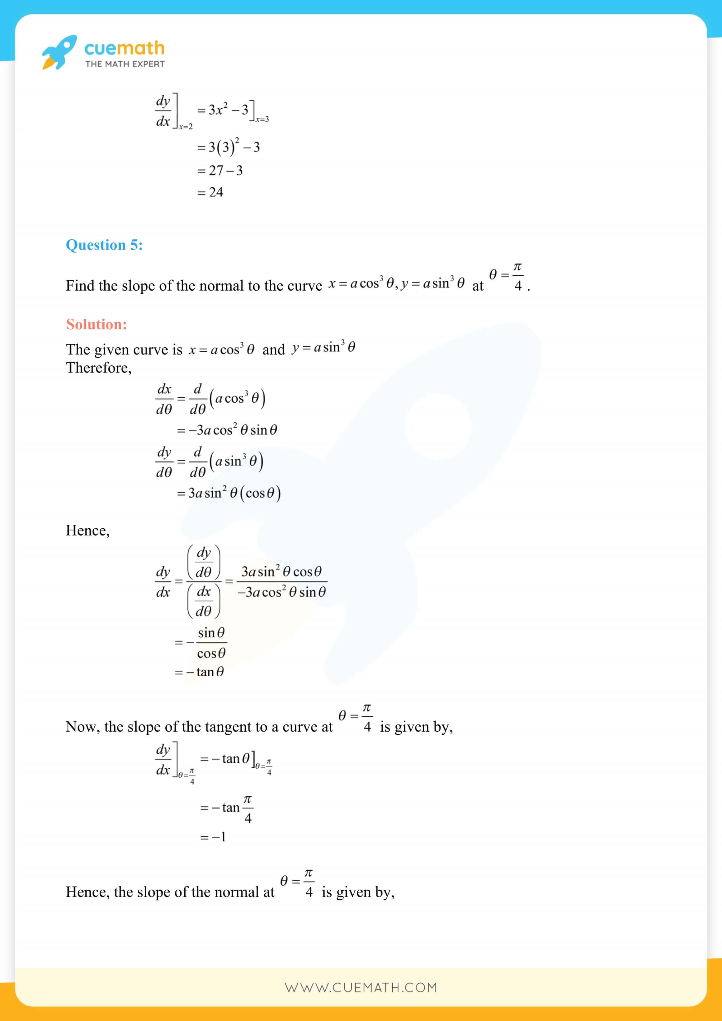 NCERT Solutions Class 12 Maths Chapter 6 Exercise 6.3 35