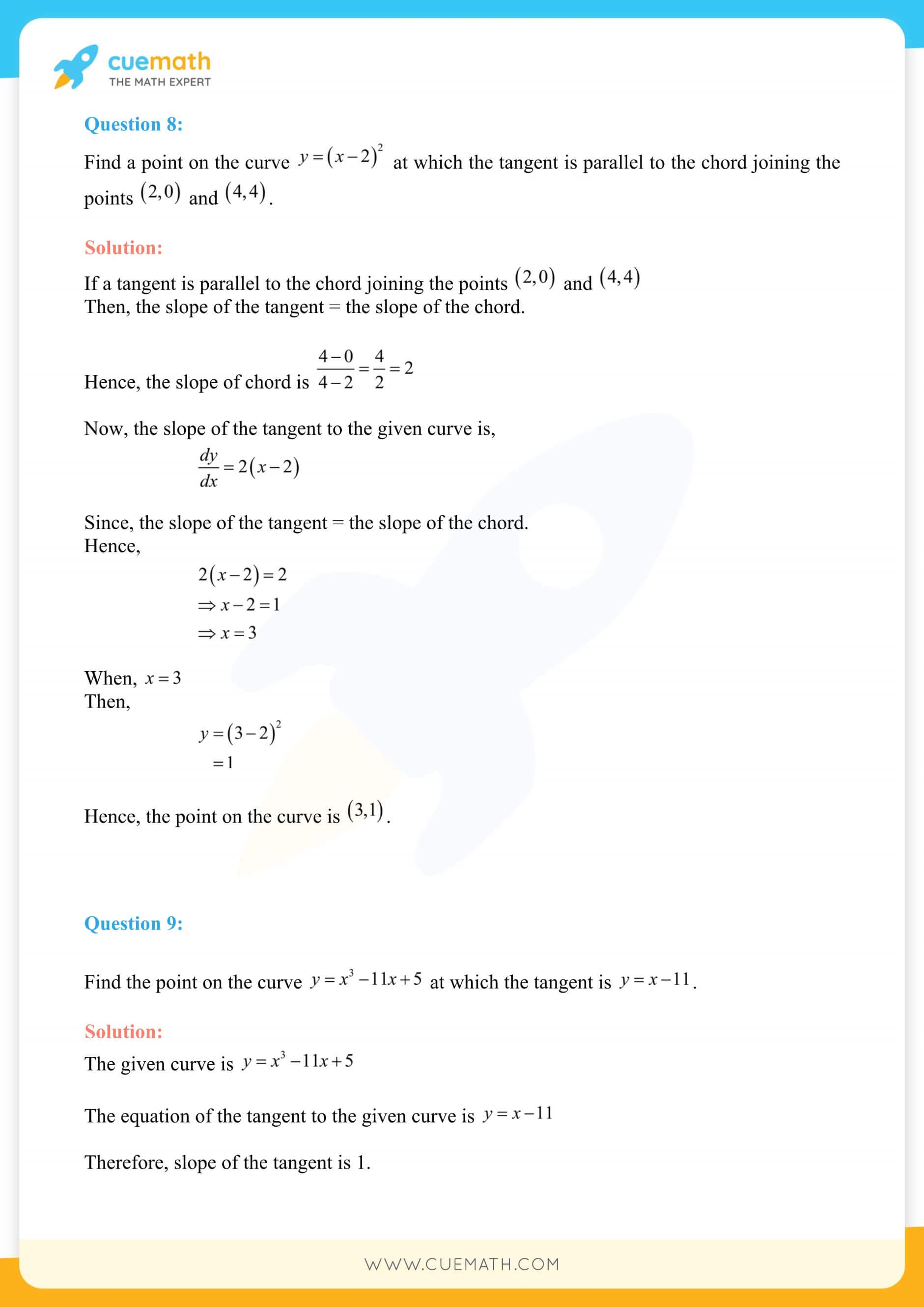 NCERT Solutions Class 12 Maths Chapter 6 Exercise 6.3 38