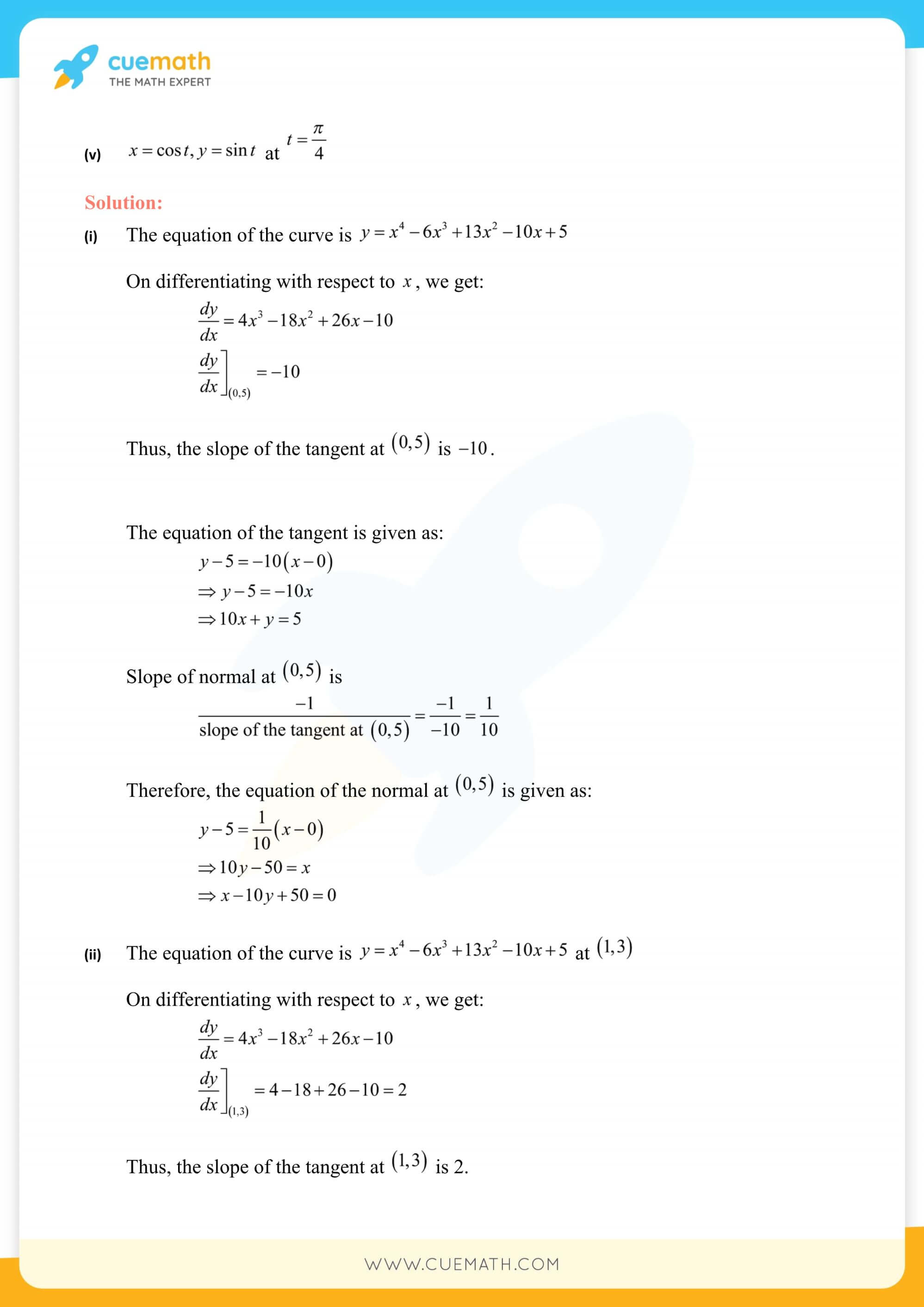 NCERT Solutions Class 12 Maths Chapter 6 Exercise 6.3 44