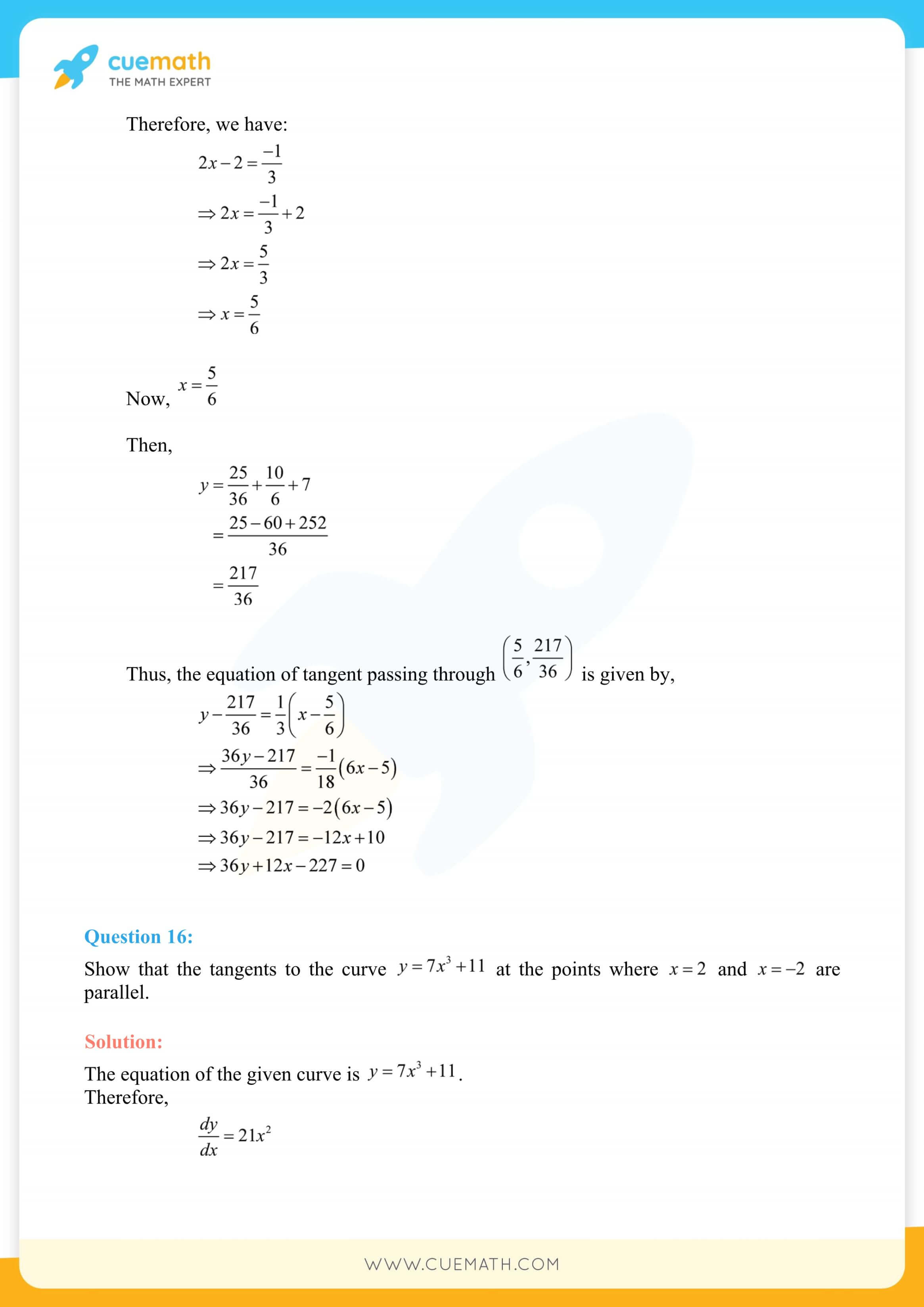 NCERT Solutions Class 12 Maths Chapter 6 Exercise 6.3 49