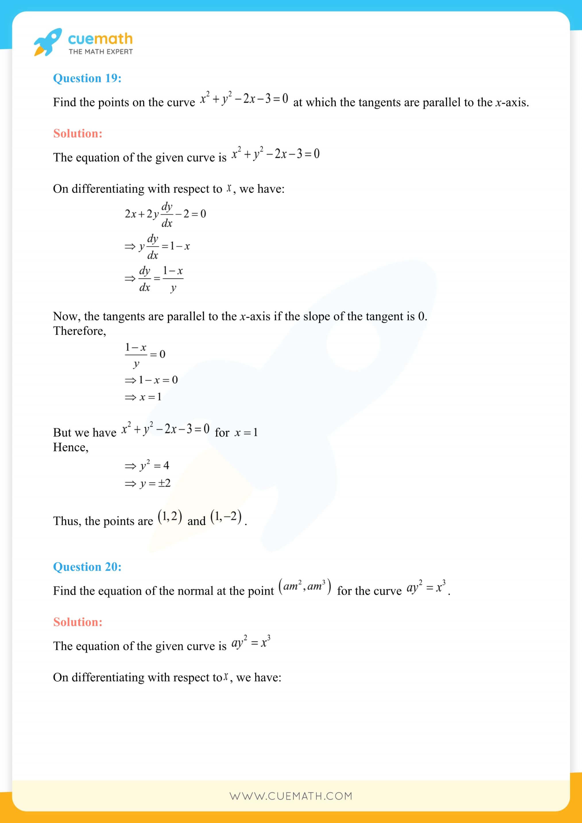 NCERT Solutions Class 12 Maths Chapter 6 Exercise 6.3 52