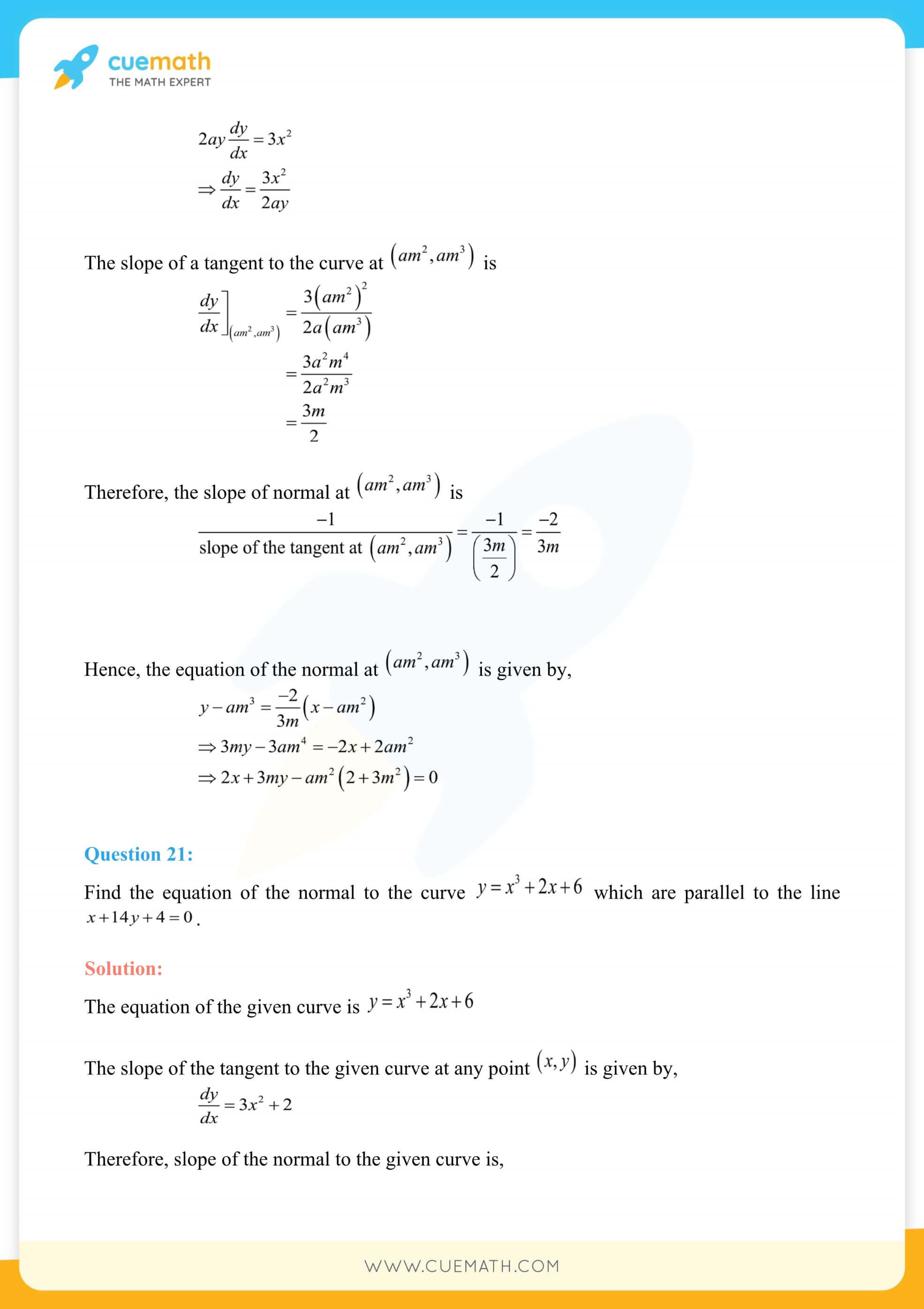 NCERT Solutions Class 12 Maths Chapter 6 Exercise 6.3 53