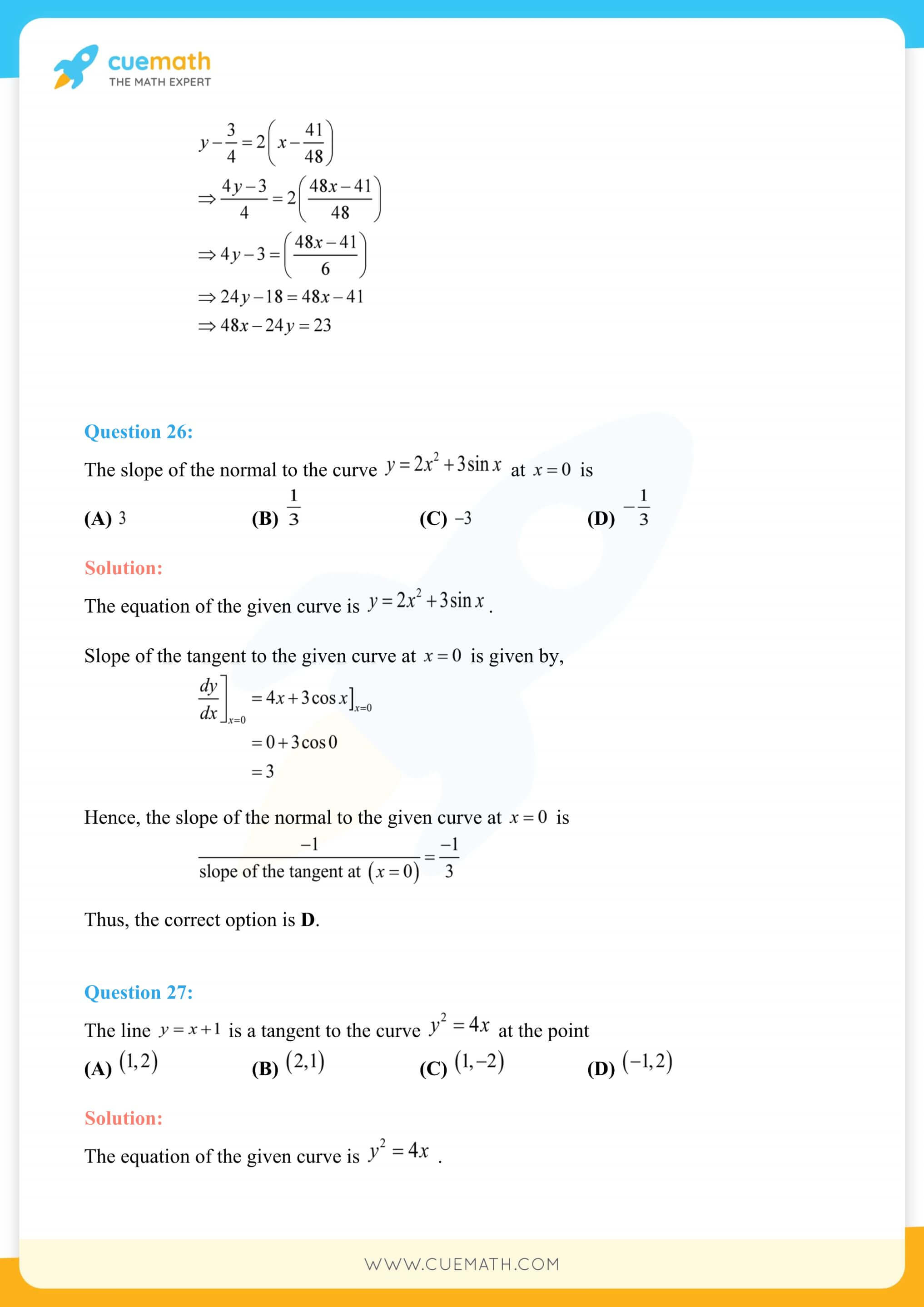 NCERT Solutions Class 12 Maths Chapter 6 Exercise 6.3 60