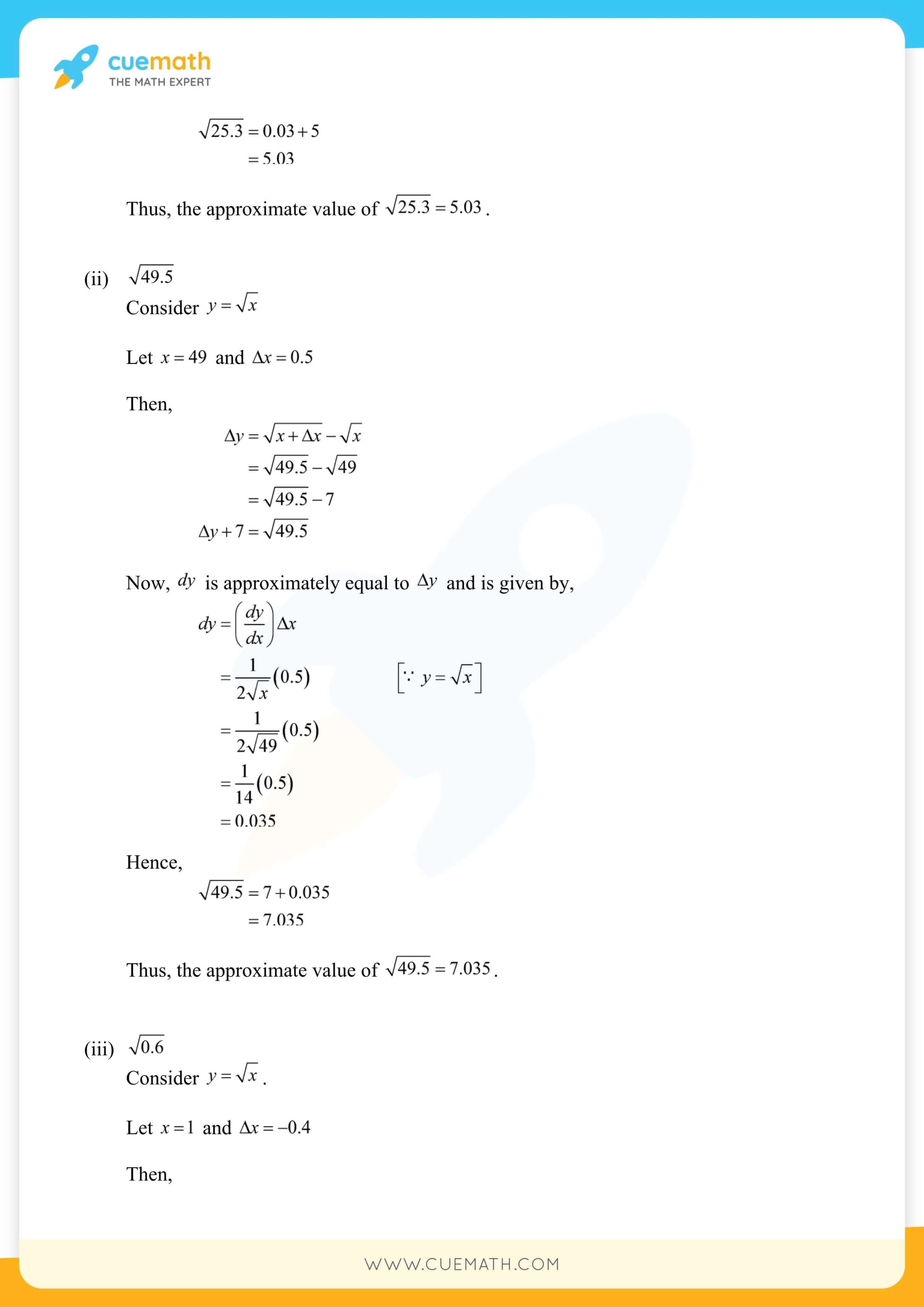 NCERT Solutions Class 12 Maths Chapter 6 Exercise 6.4 63