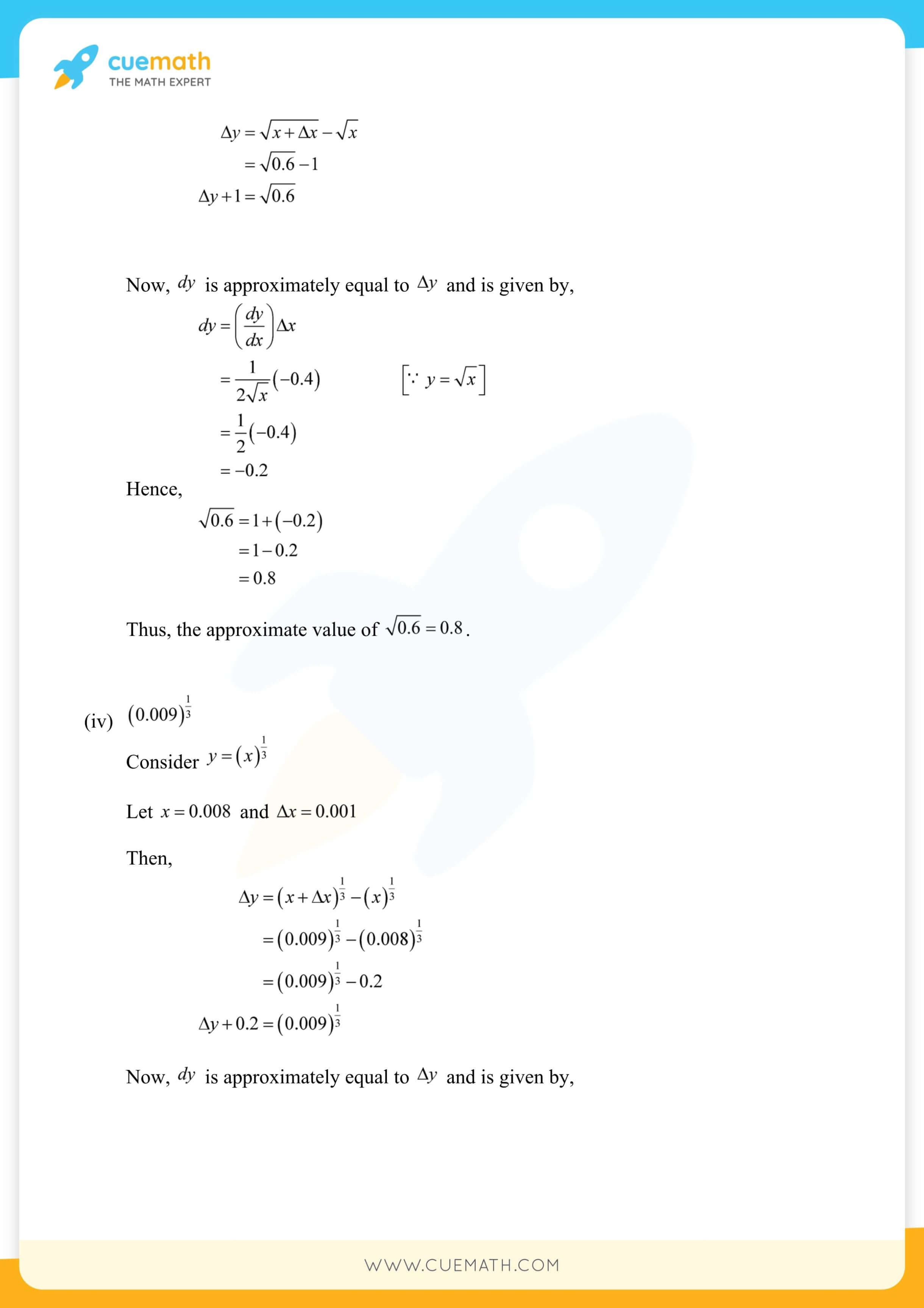 NCERT Solutions Class 12 Maths Chapter 6 Exercise 6.4 64