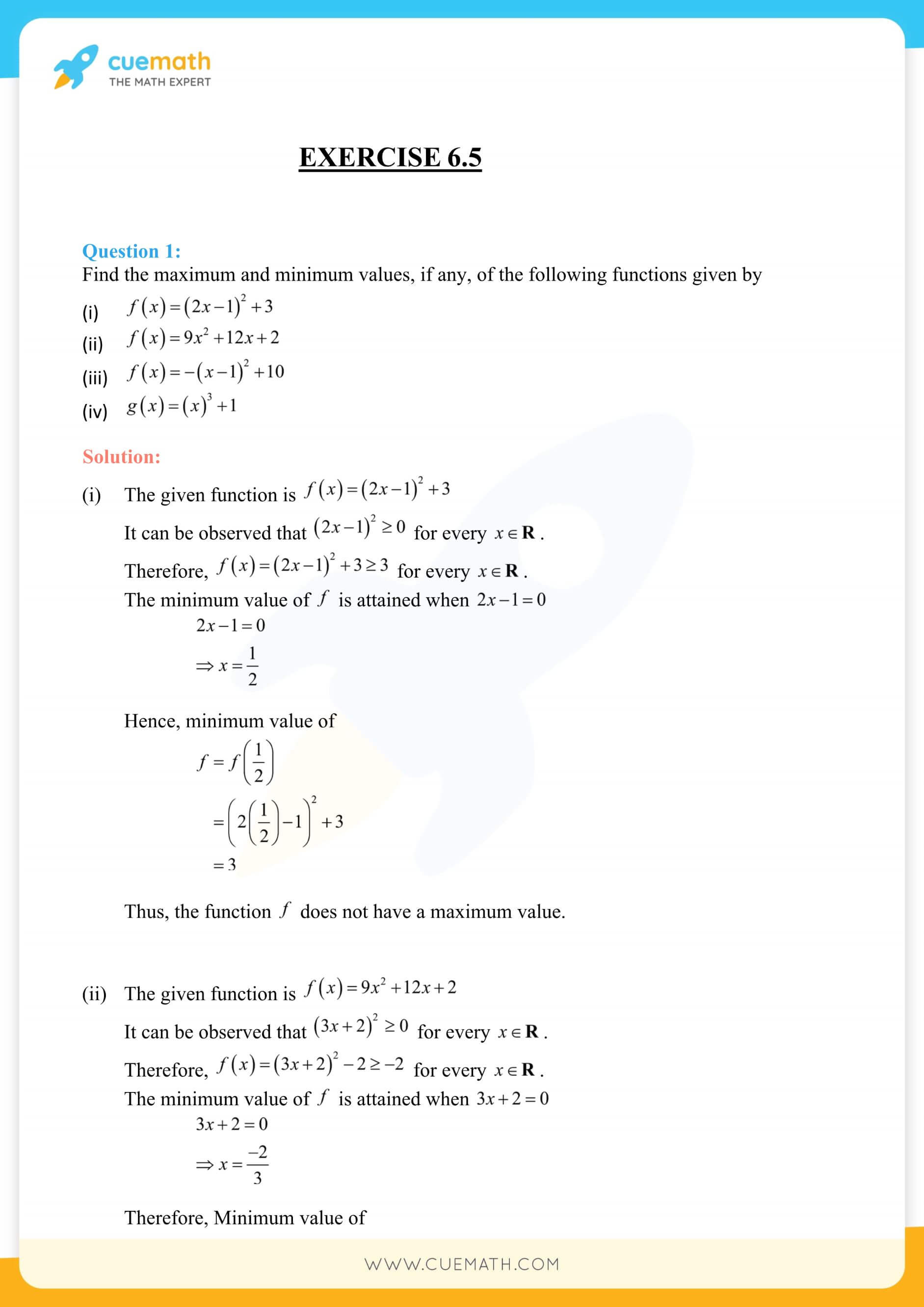 NCERT Solutions Class 12 Maths Chapter 6 Exercise 6.5 81