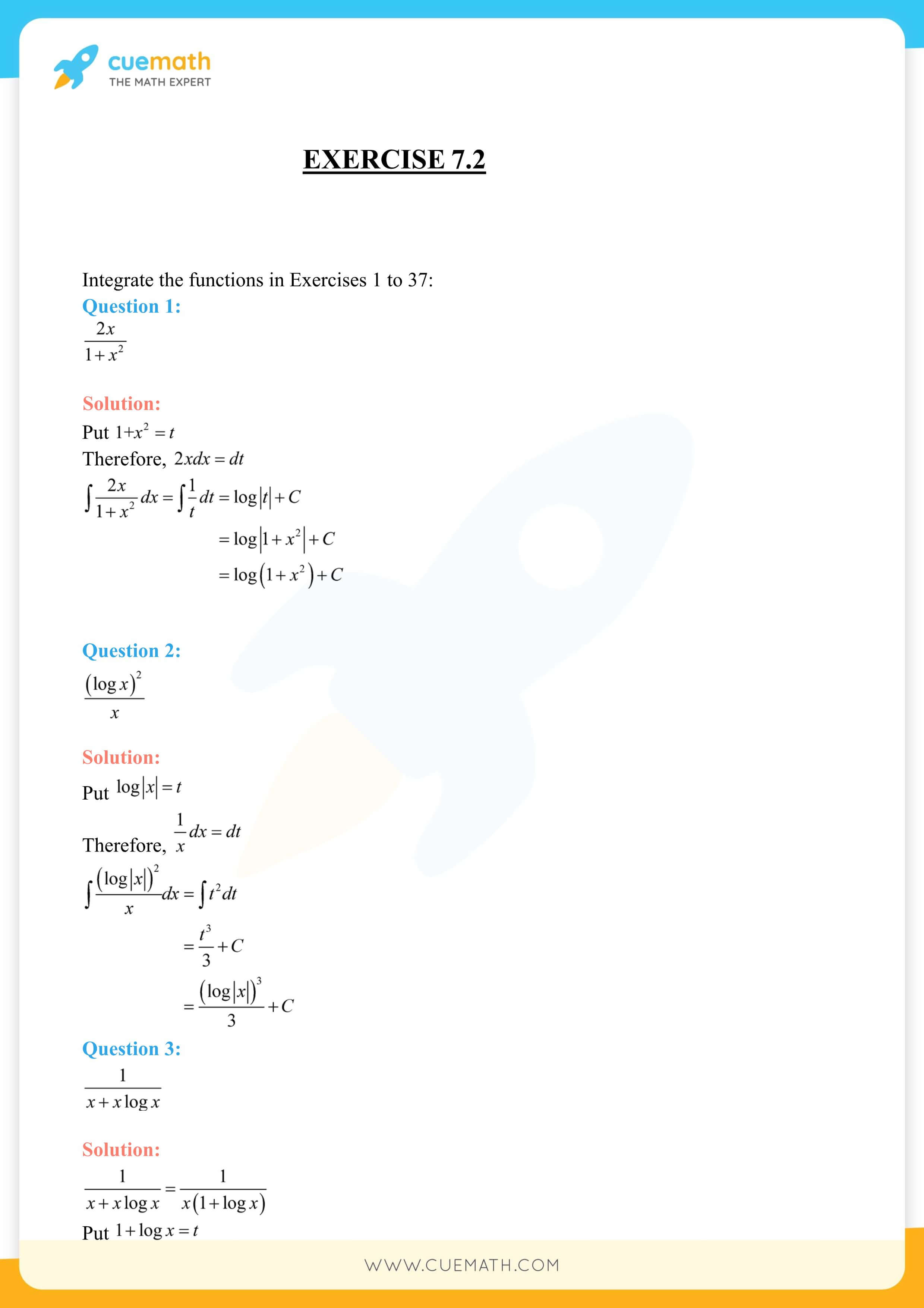 NCERT Solutions Class 12 Maths Chapter 7 Exercise 7.2 10