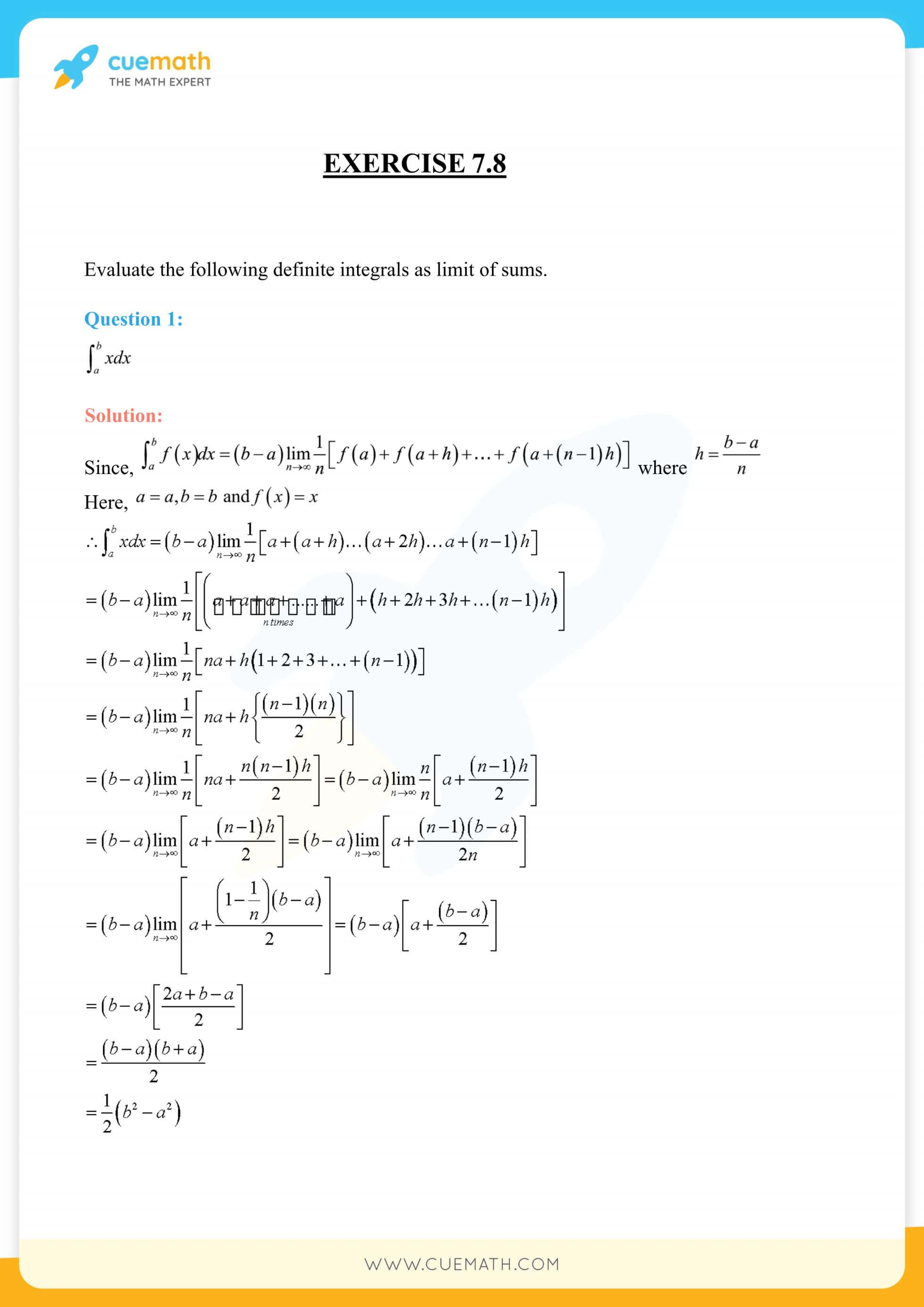 Ncert solutions for class 12 maths chapter 7 miscellaneous exercise, Integrals