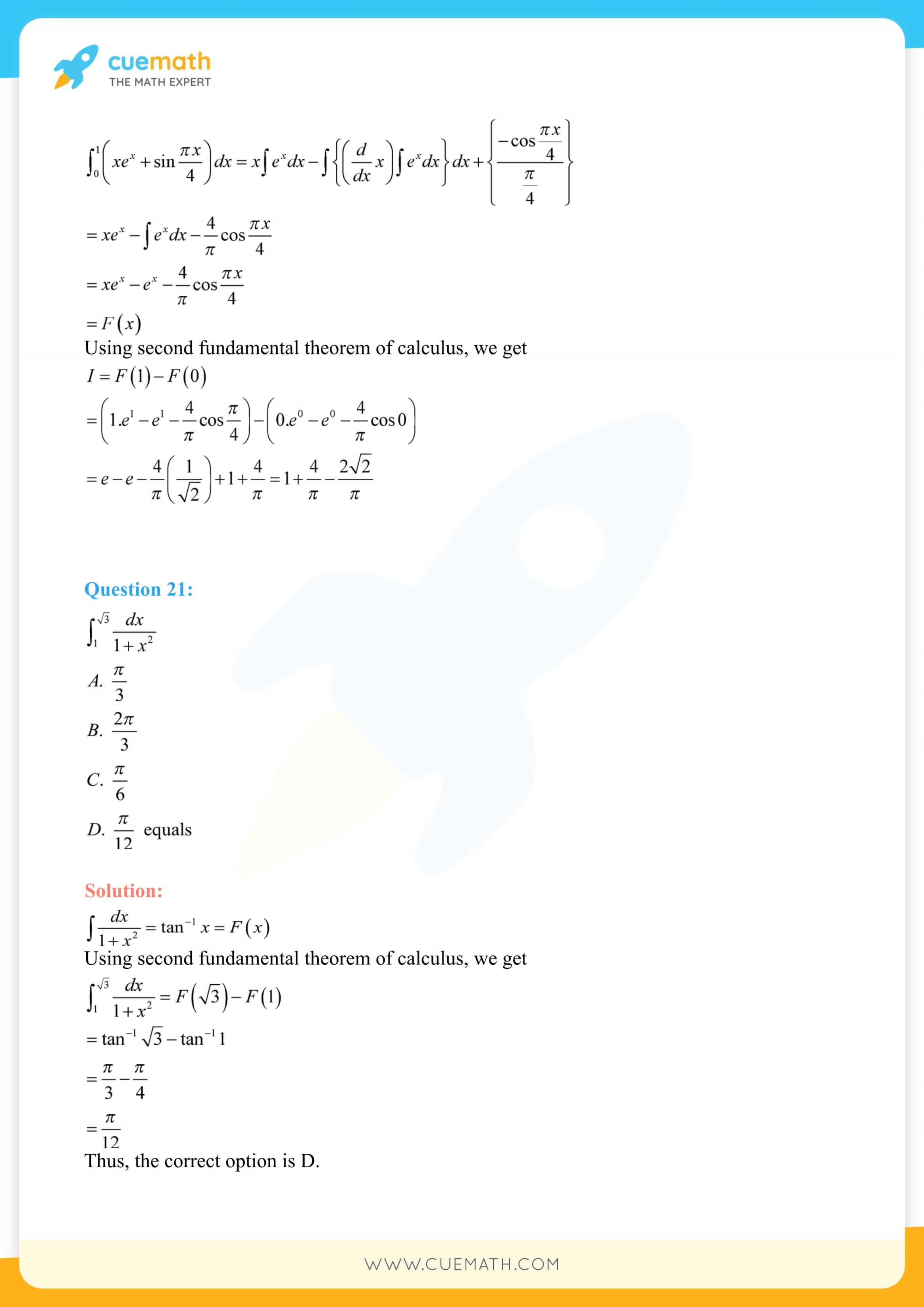 NCERT Solutions Class 12 Maths Chapter 7 Exercise 7.9 117