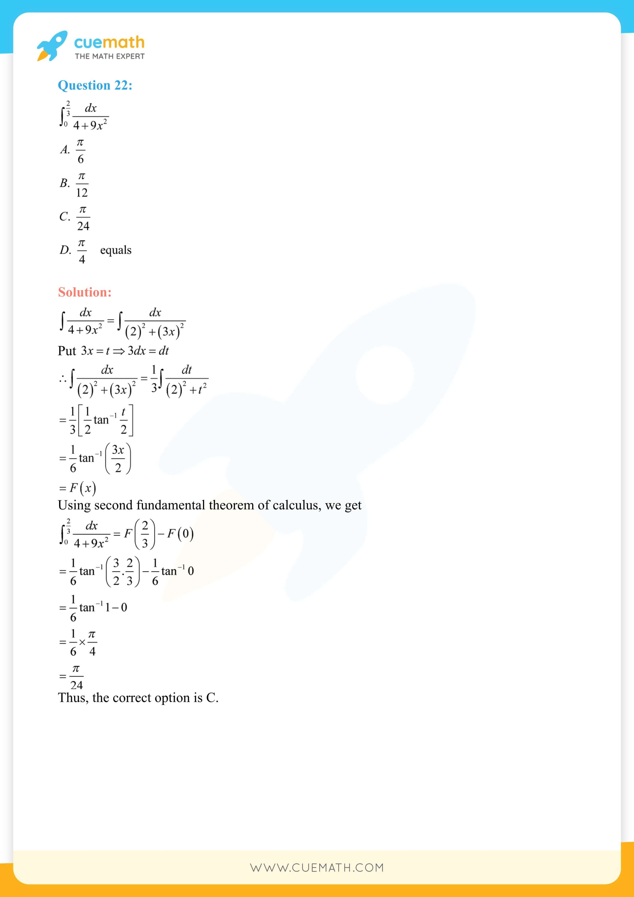 NCERT Solutions Class 12 Maths Chapter 7 Exercise 7.9 118