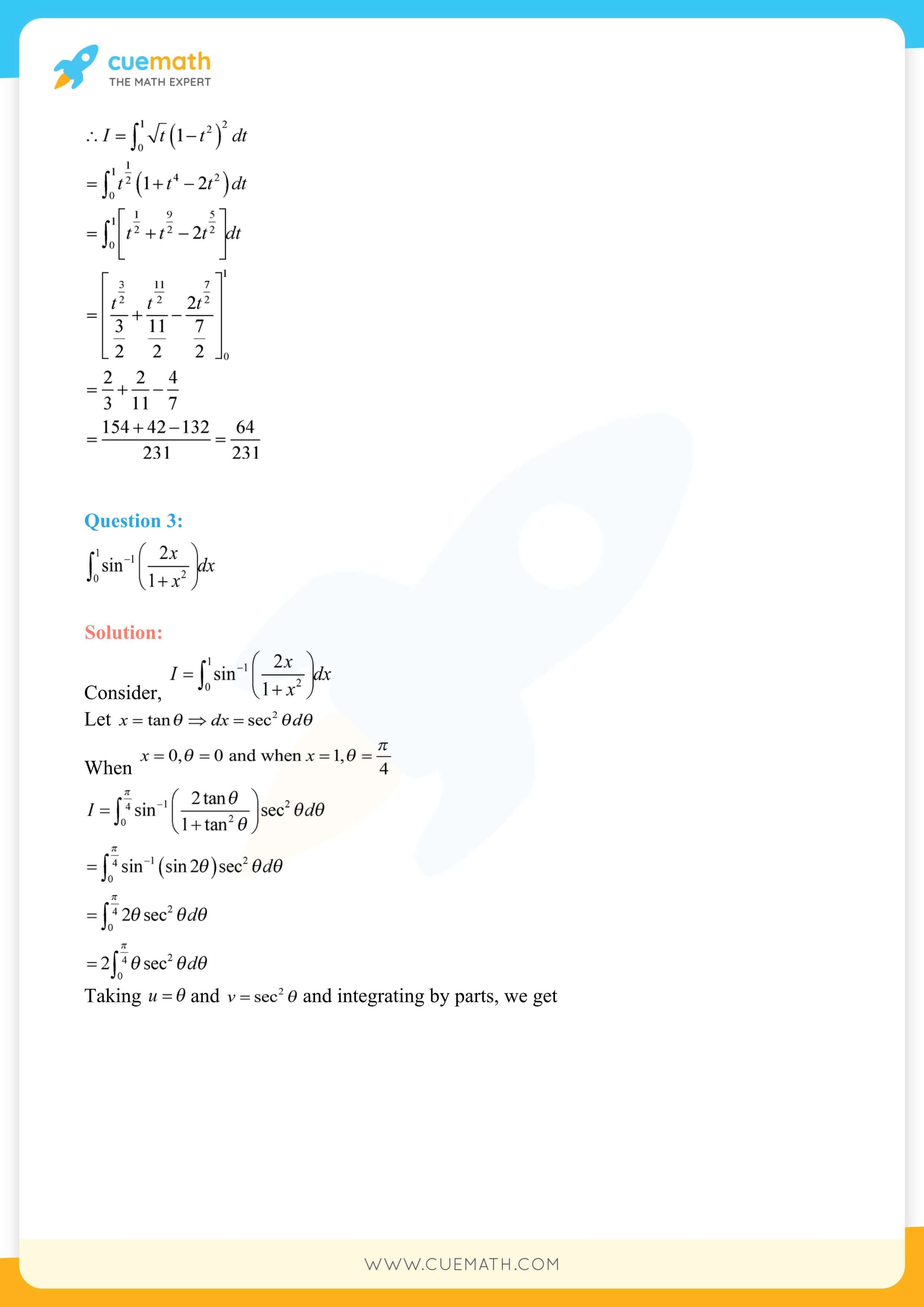 NCERT Solutions Class 12 Maths Chapter 7 Exercise 7.10 120