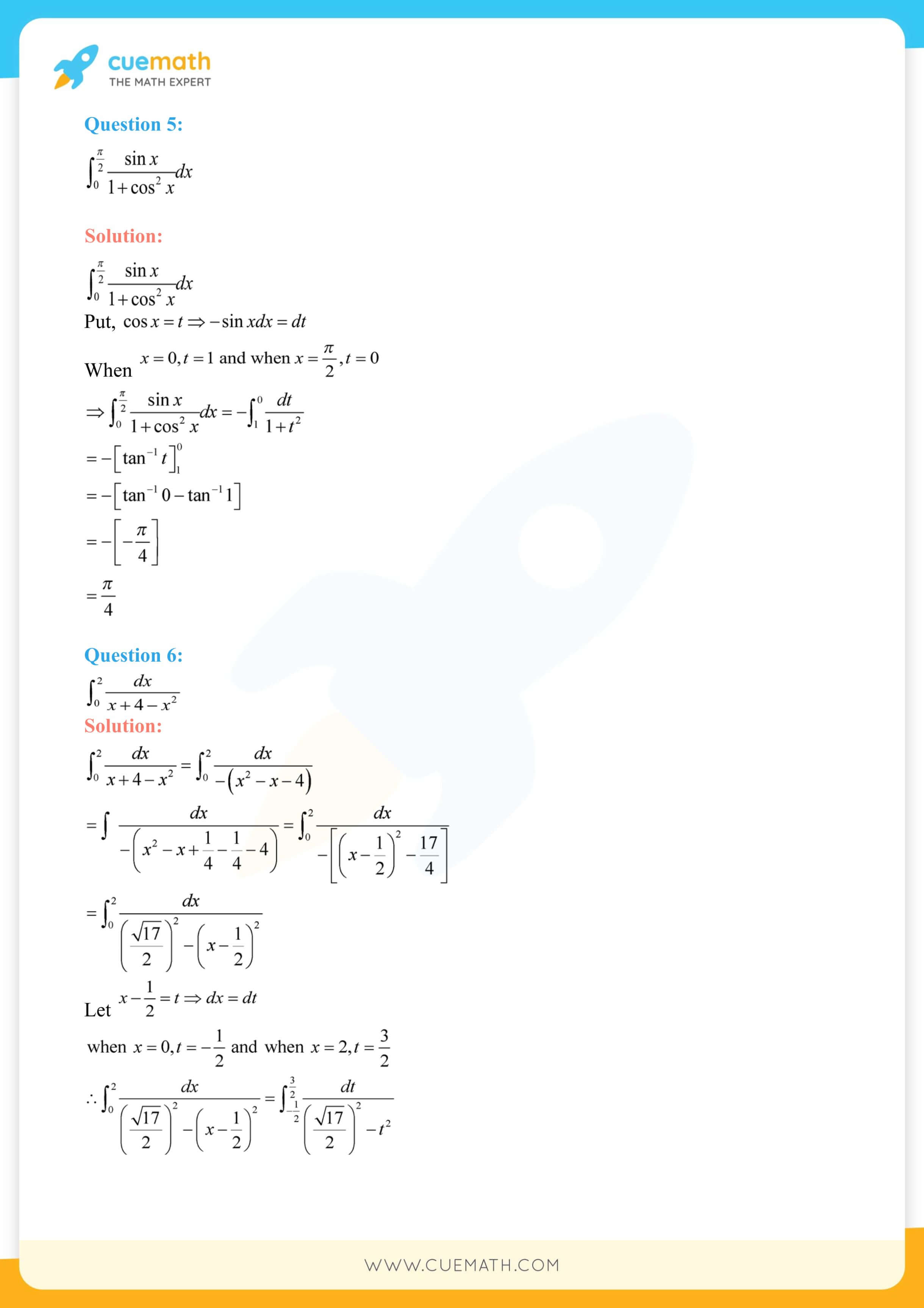 NCERT Solutions Class 12 Maths Chapter 7 Exercise 7.10 122