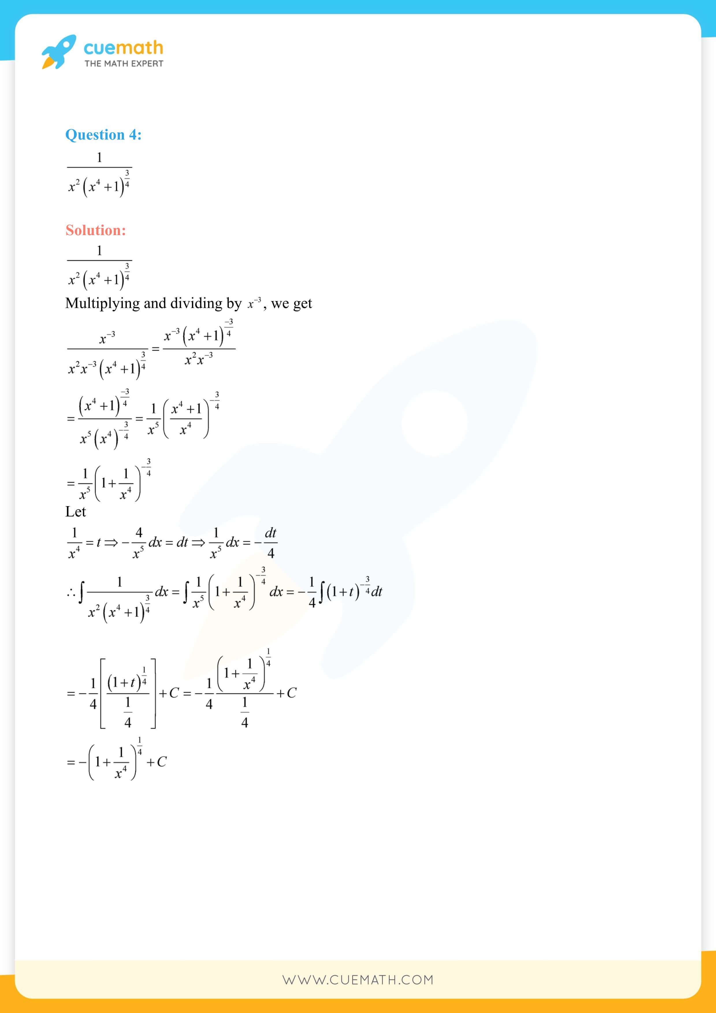 Ncert solutions for class 12 maths chapter 7 miscellaneous exercise, Integrals