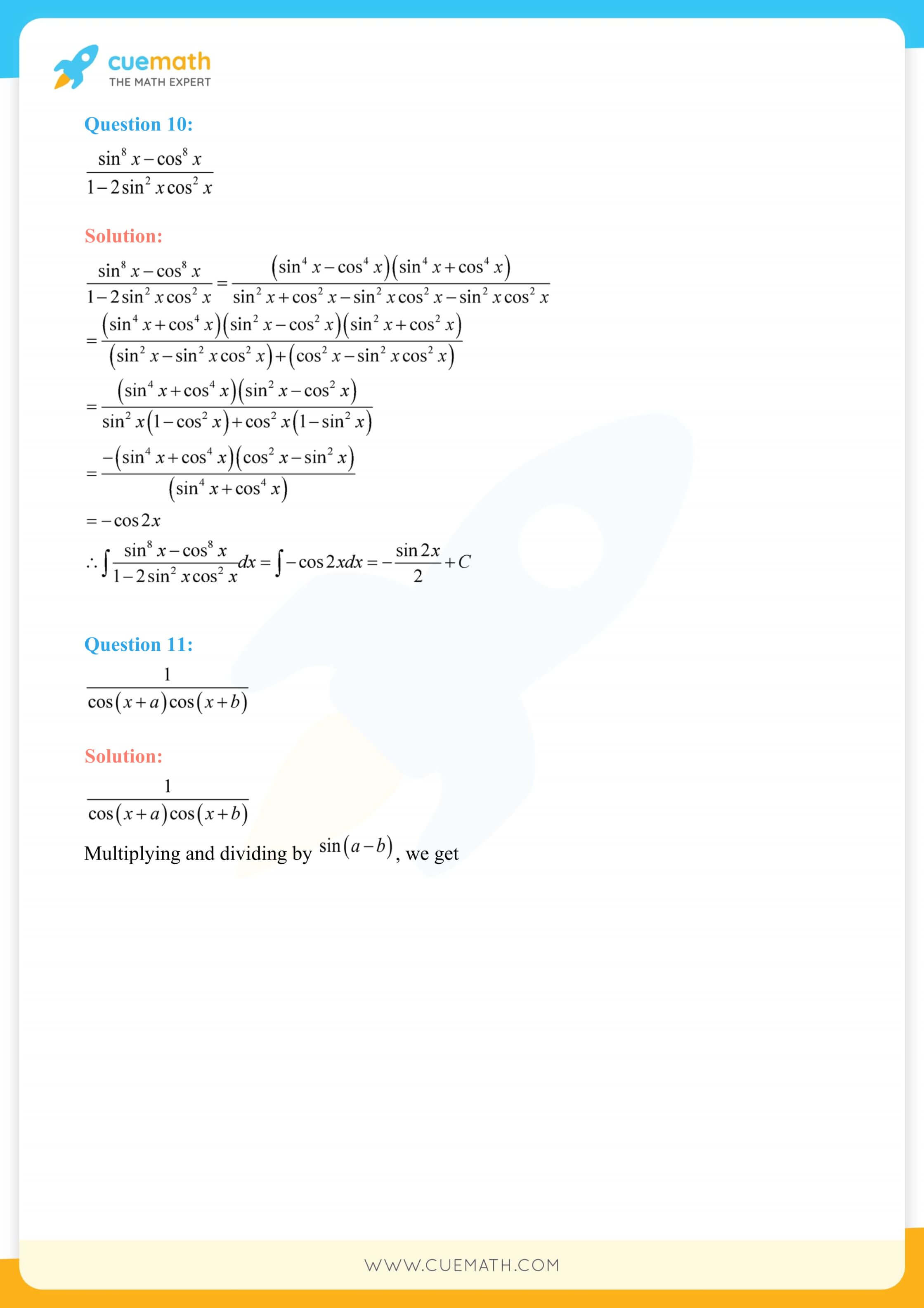 NCERT Solutions Class 12 Maths Chapter 7 Miscellaneous Exercise 148