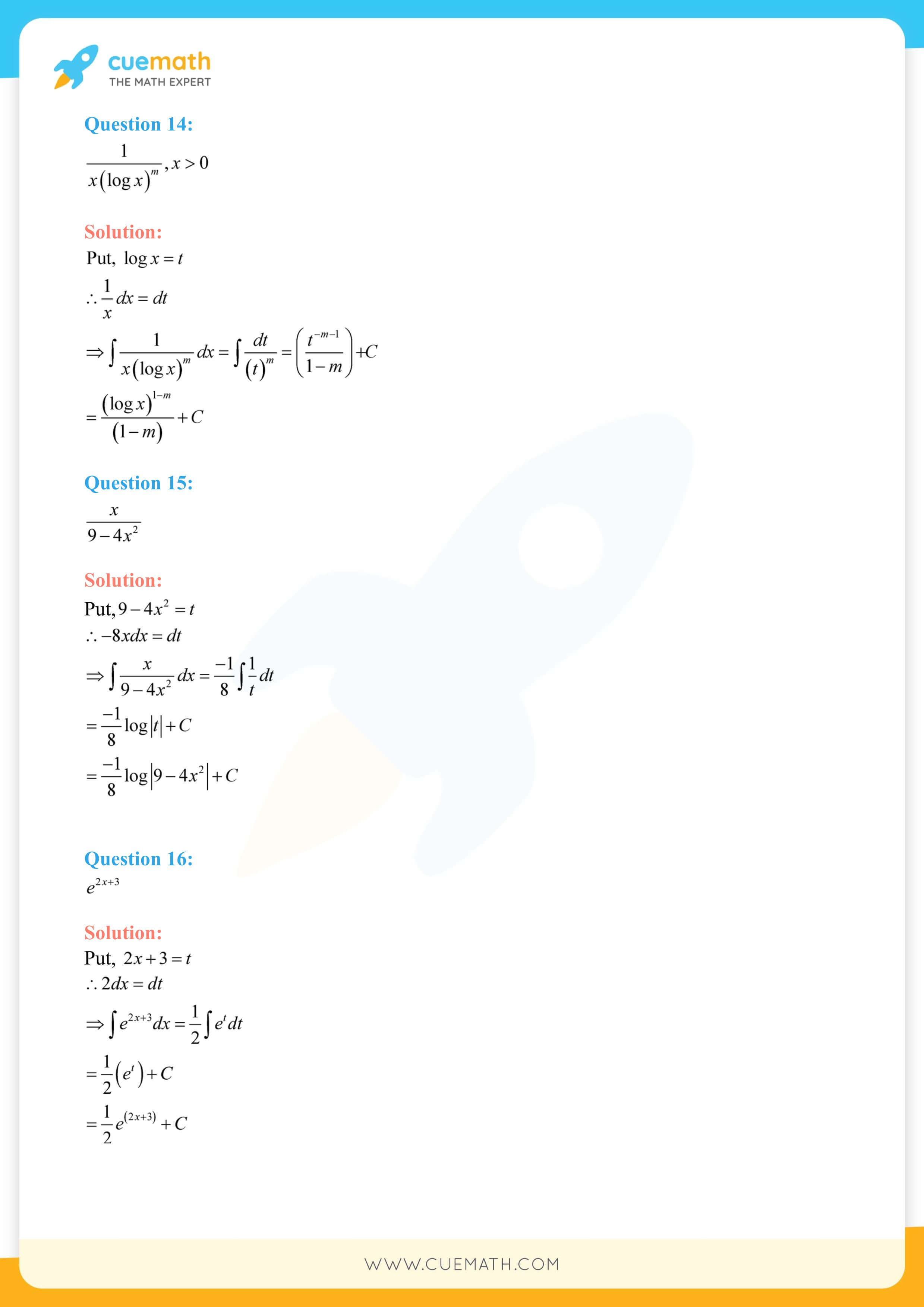 NCERT Solutions Class 12 Maths Chapter 7 Exercise 7.2 16