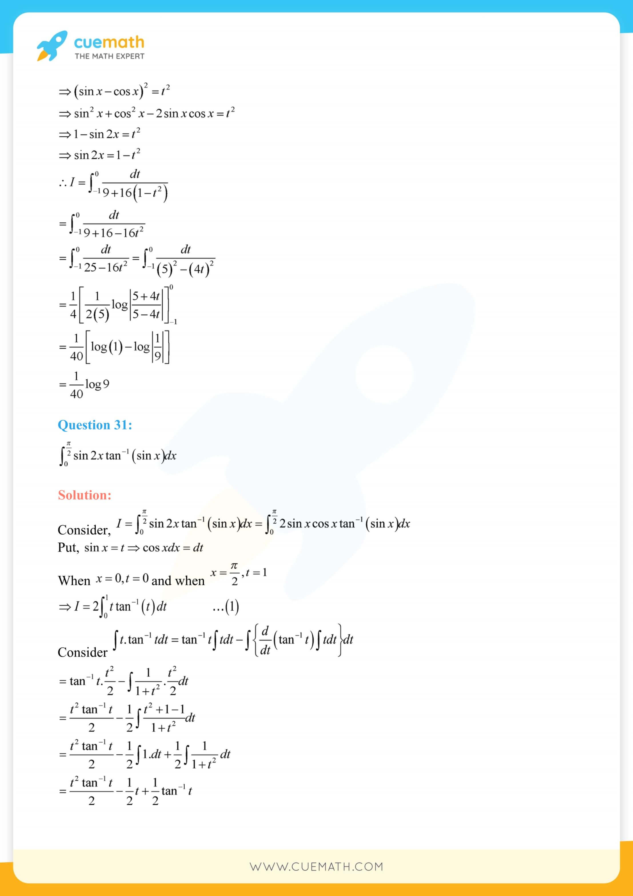 NCERT Solutions Class 12 Maths Chapter 7 Miscellaneous Exercise 164