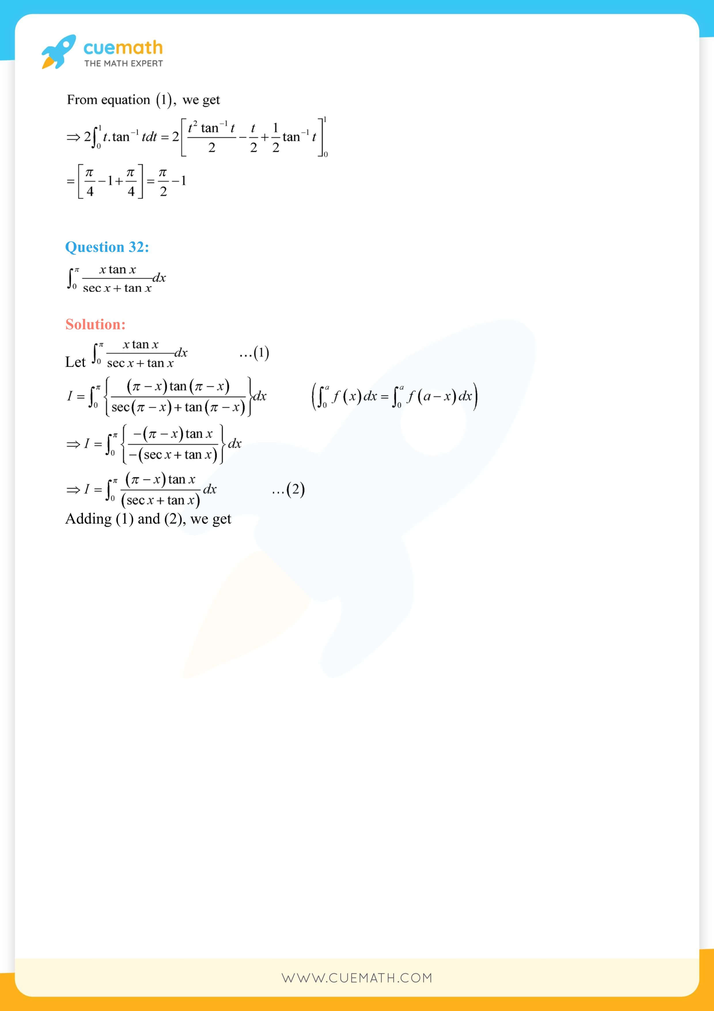 NCERT Solutions Class 12 Maths Chapter 7 Miscellaneous Exercise 165