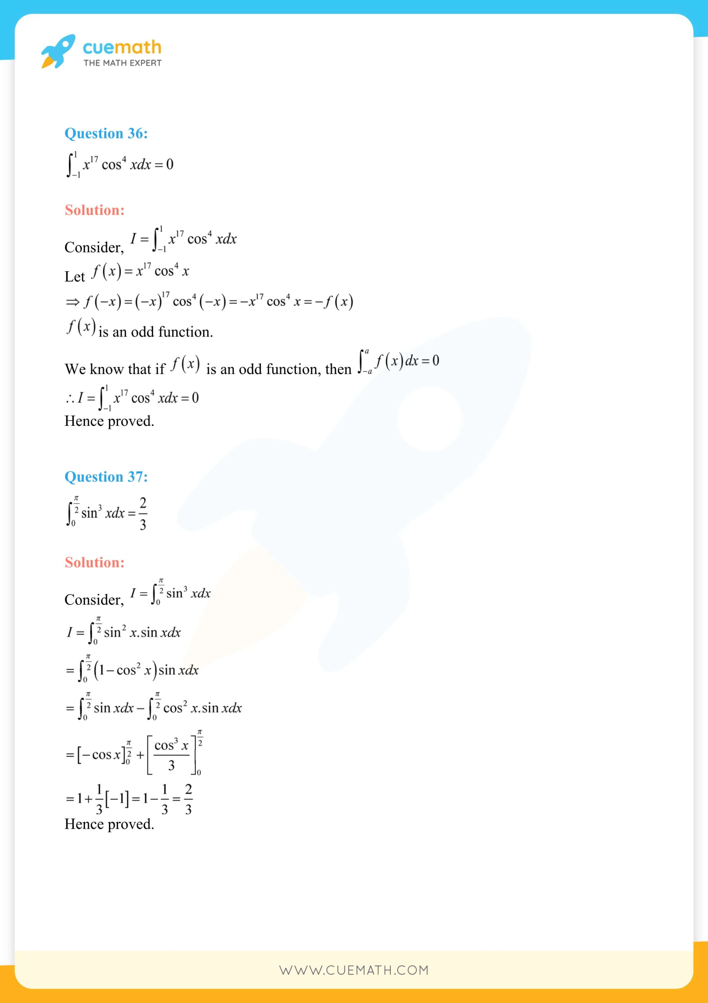 NCERT Solutions Class 12 Maths Chapter 7 169
