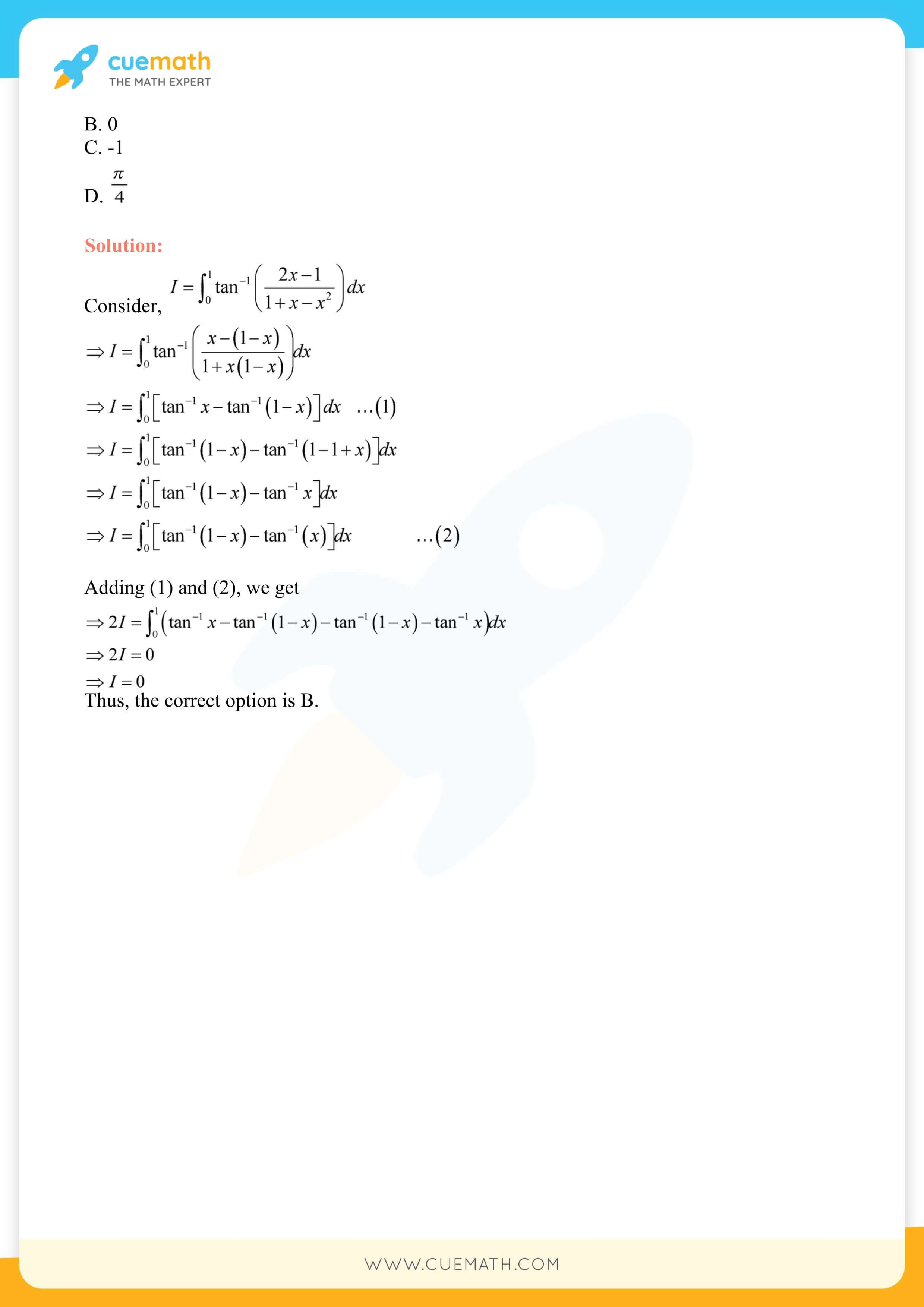 NCERT Solutions Class 12 Maths Chapter 7 Miscellaneous Exercise 174