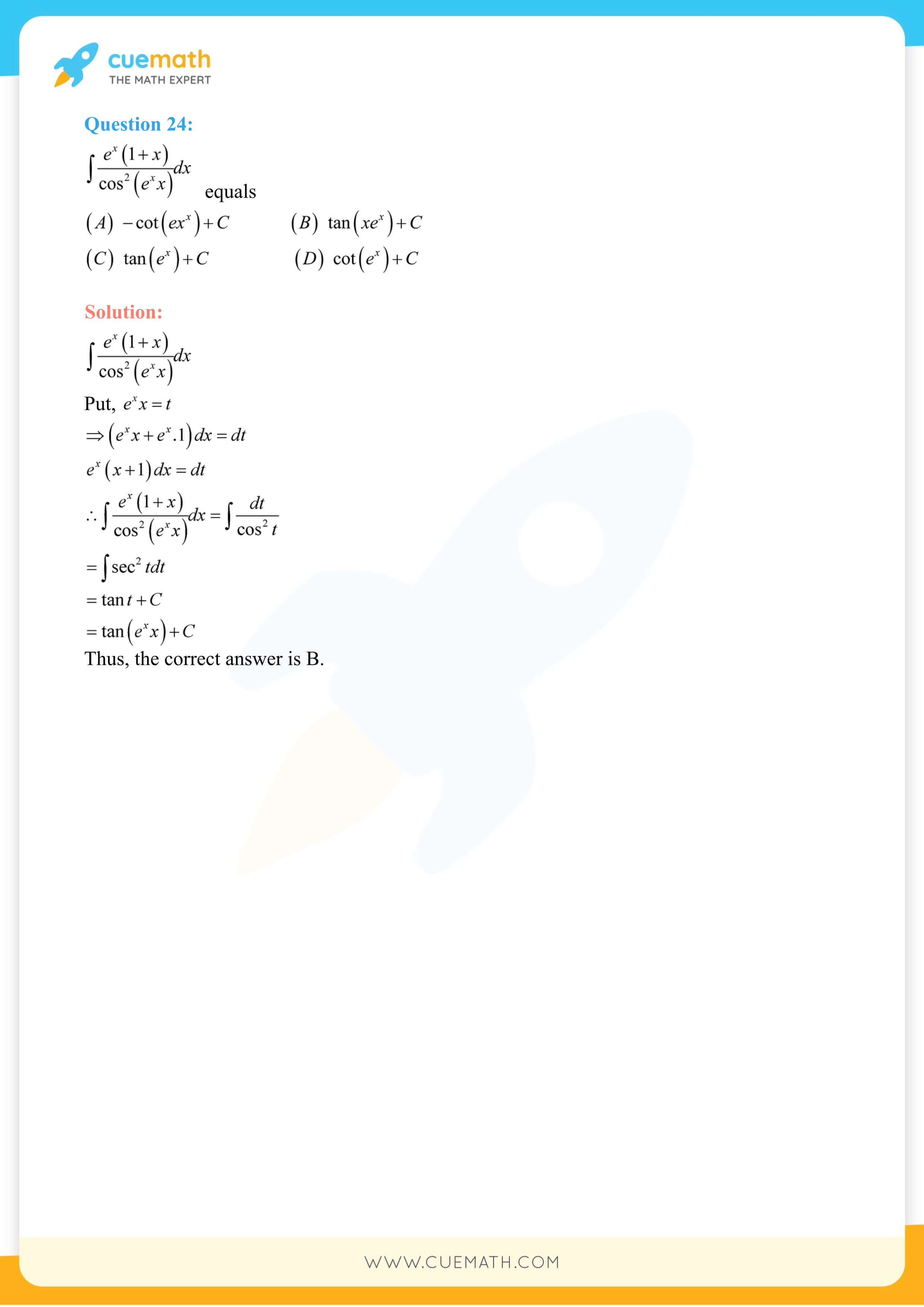 NCERT Solutions Class 12 Maths Chapter 7 Exercise 7.3 42